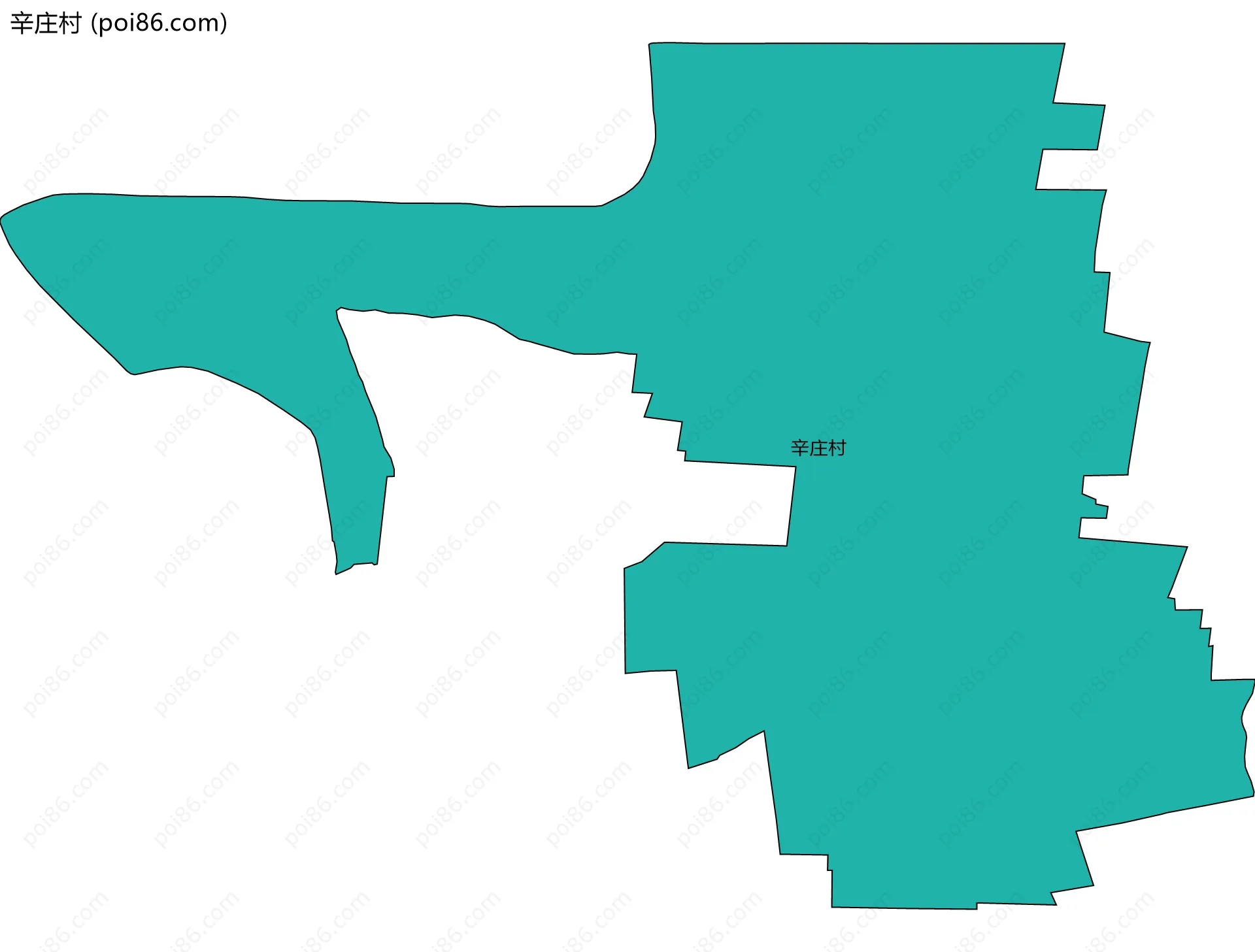 辛庄村边界地图