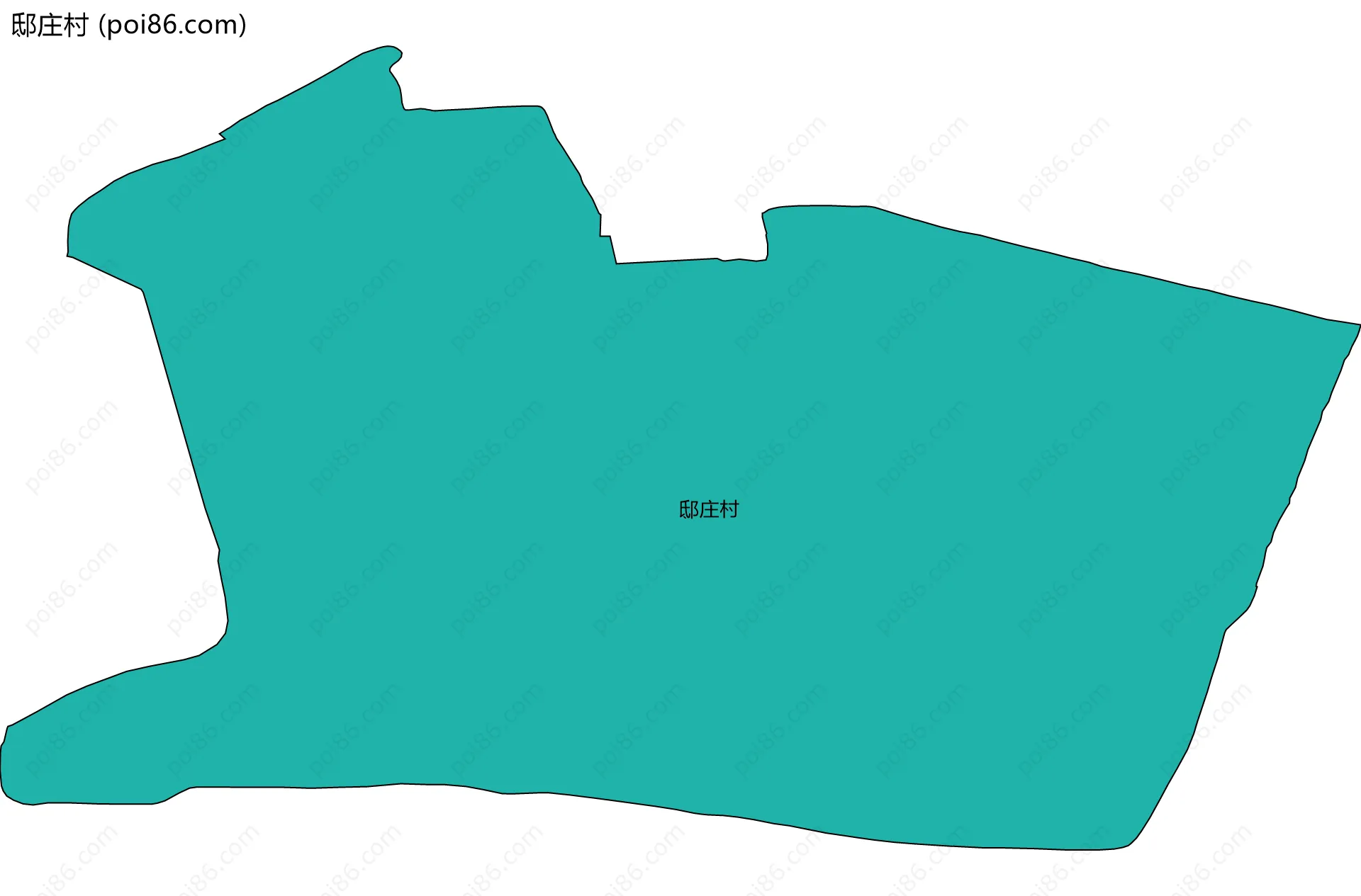 邸庄村边界地图