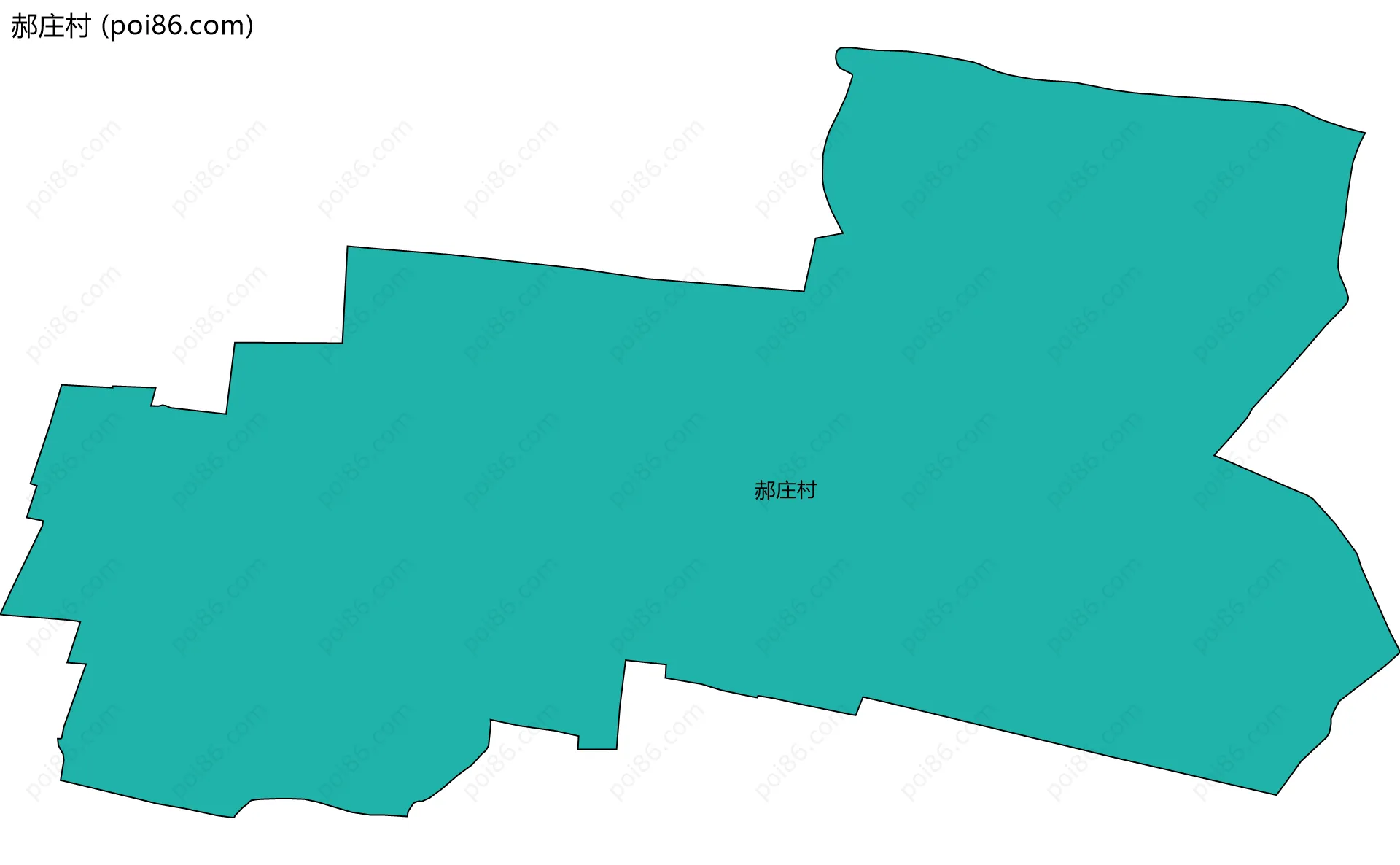 郝庄村边界地图