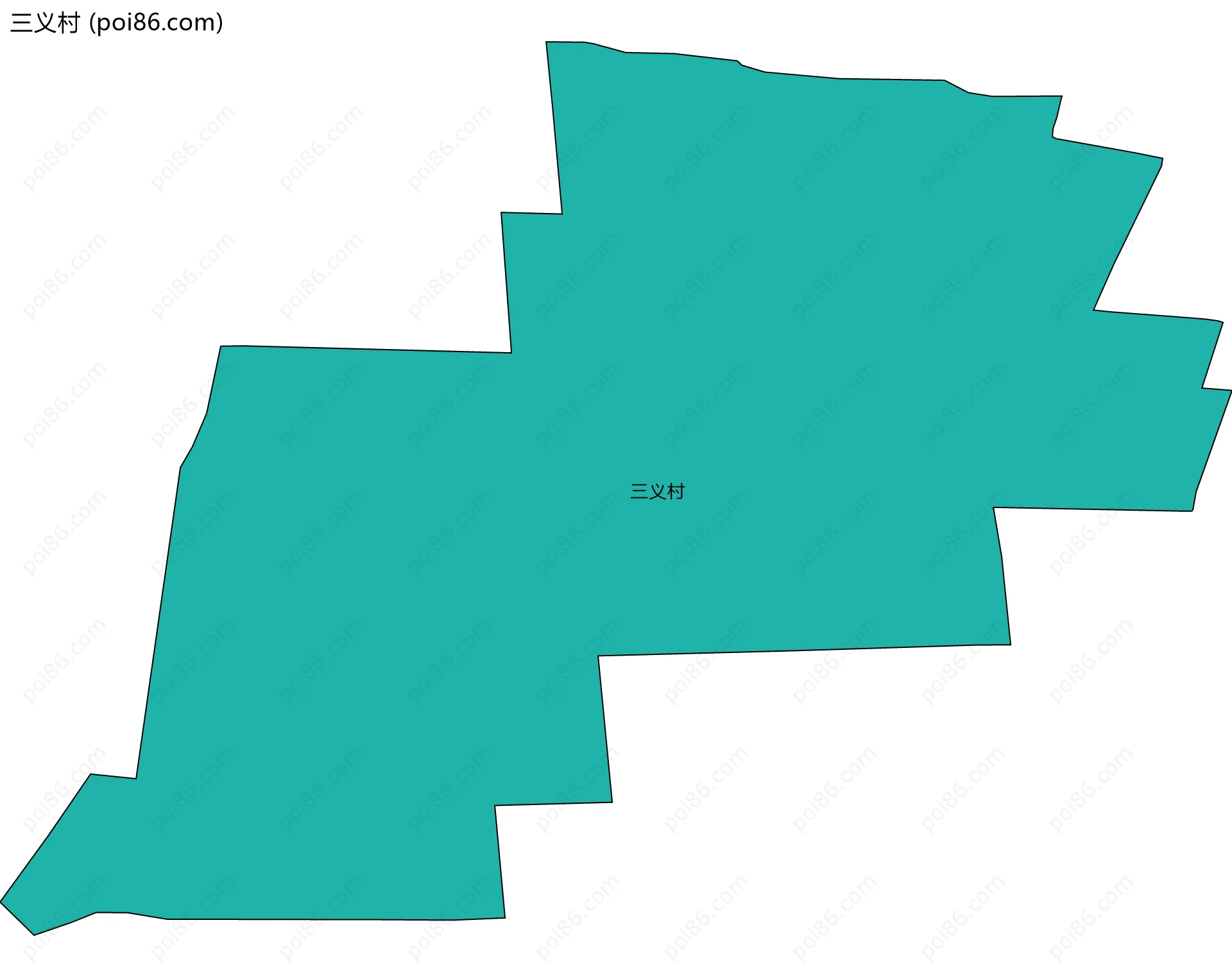 三义村边界地图