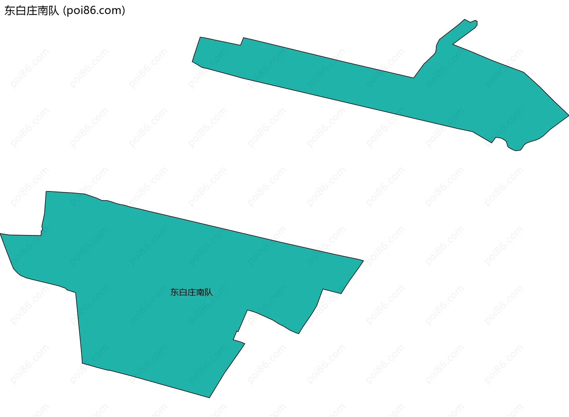 东白庄南队边界地图