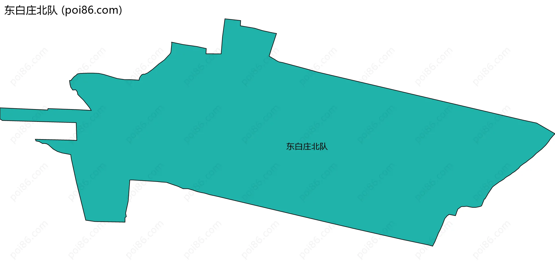 东白庄北队边界地图