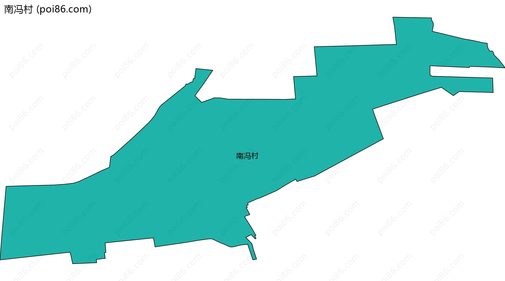 南冯村边界地图