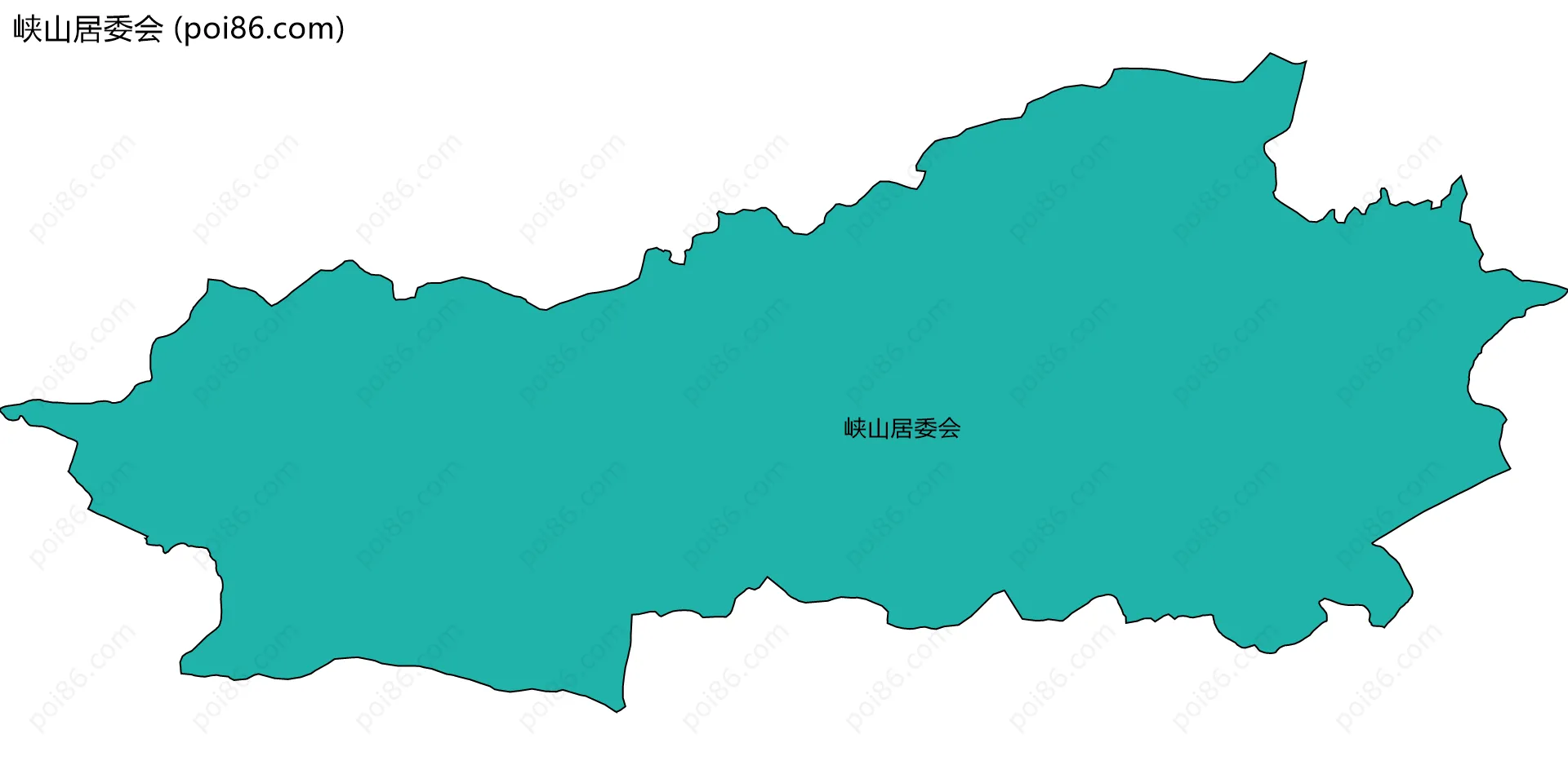 峡山居委会边界地图