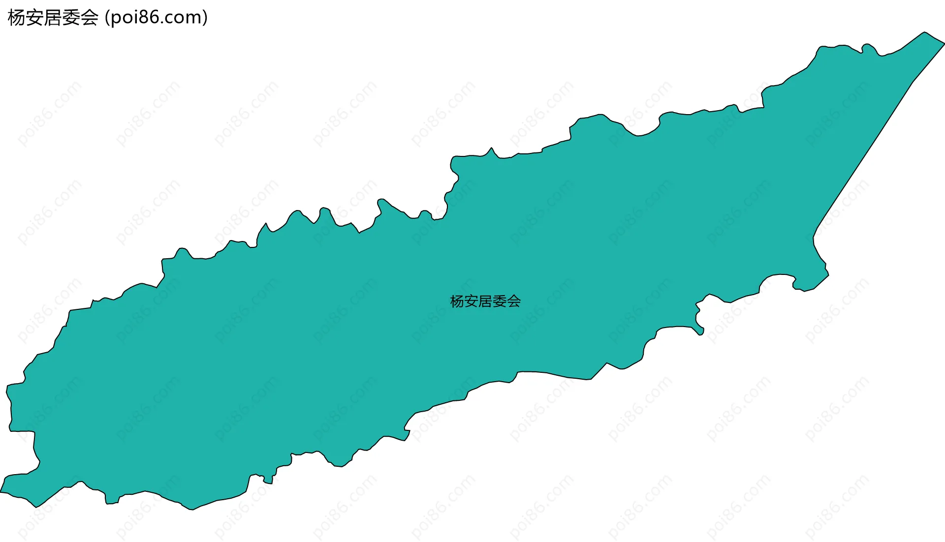 杨安居委会边界地图