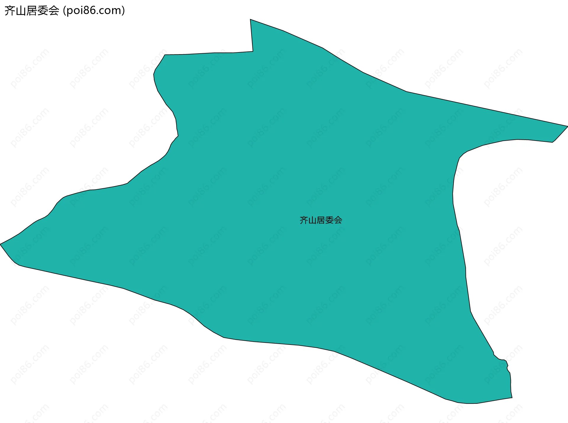 齐山居委会边界地图