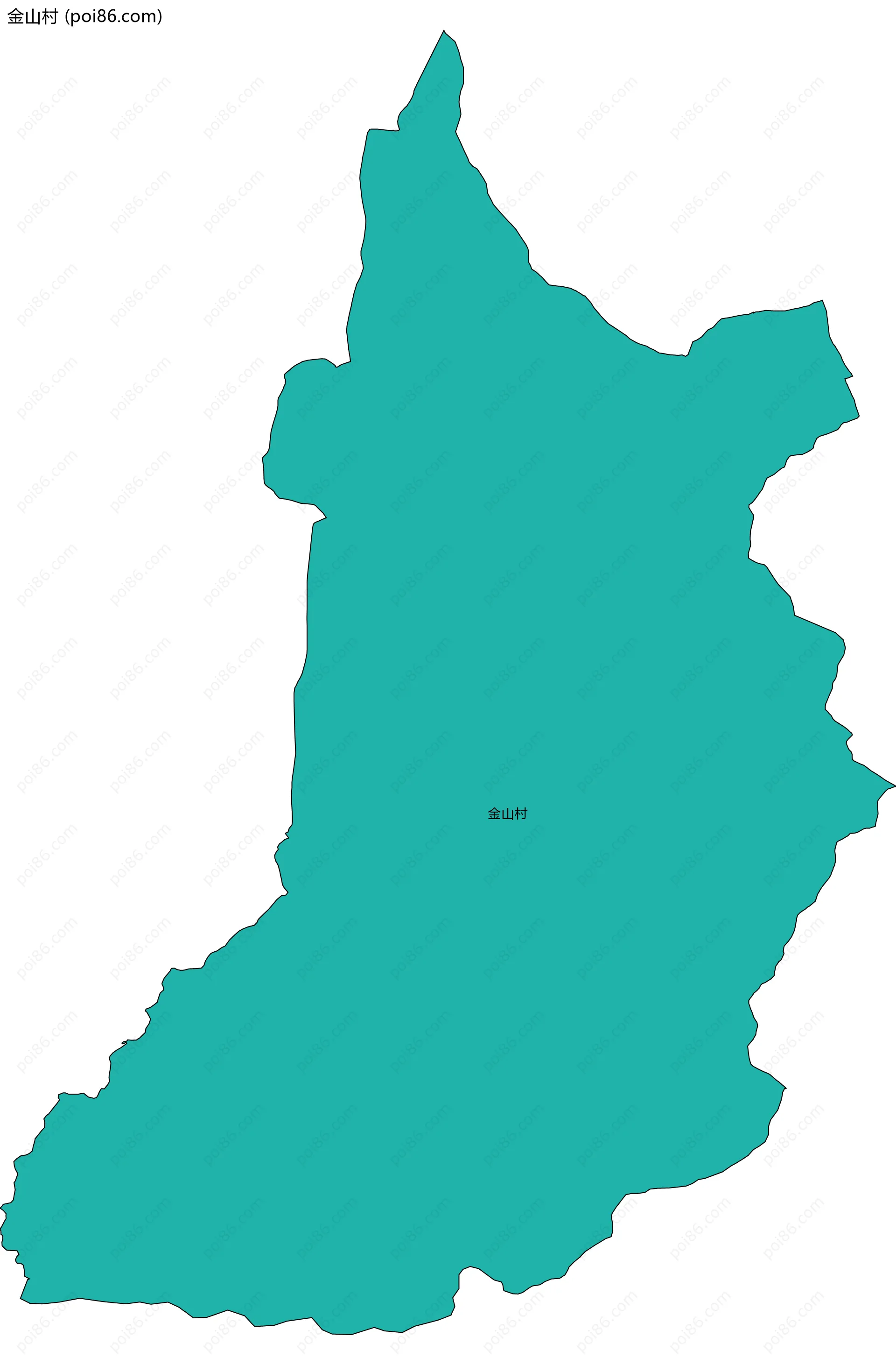 金山村边界地图