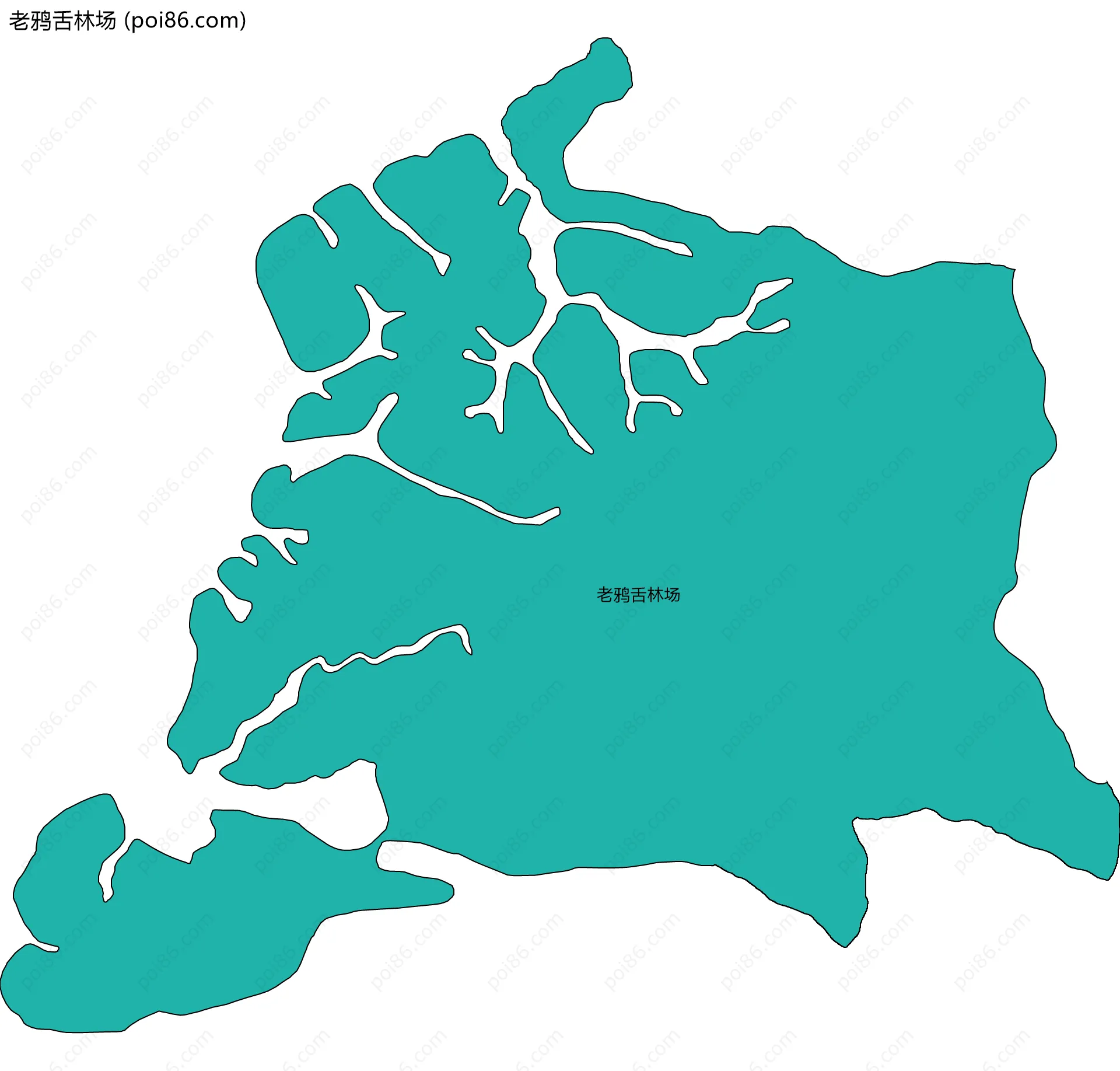 老鸦舌林场边界地图