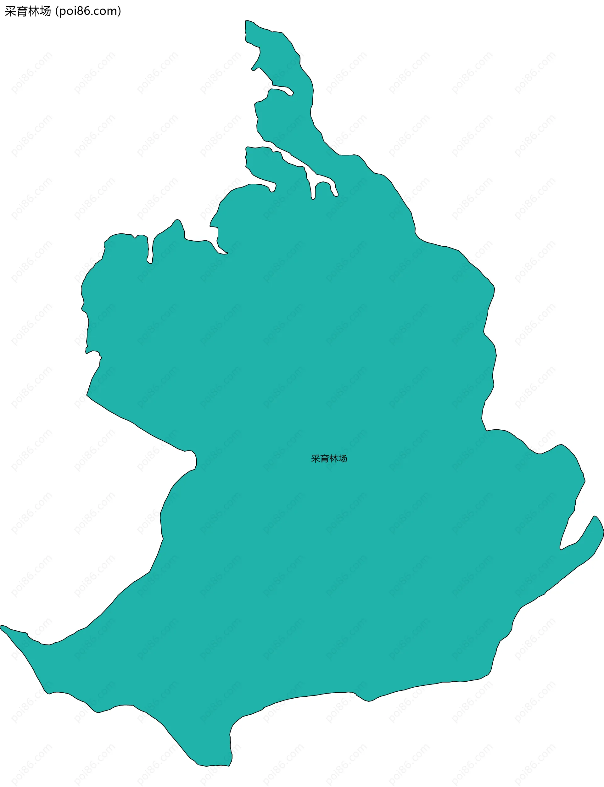 采育林场边界地图