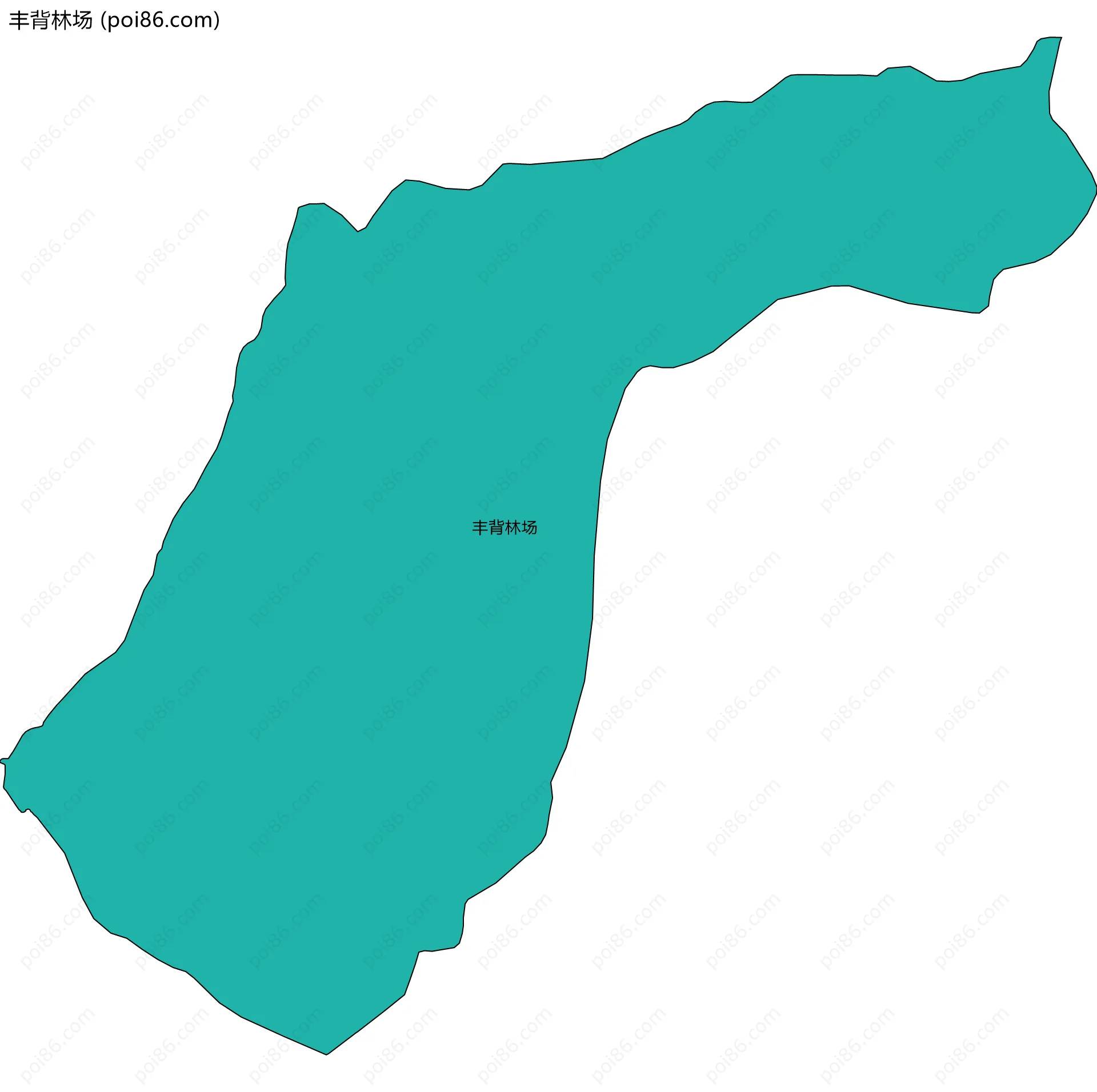 丰背林场边界地图
