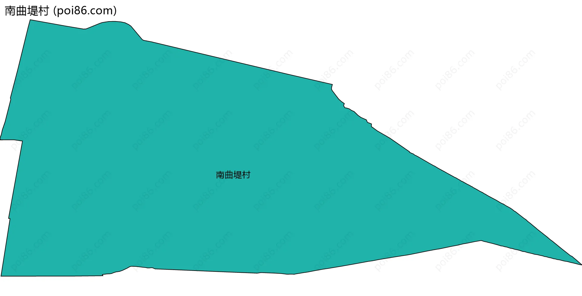 南曲堤村边界地图