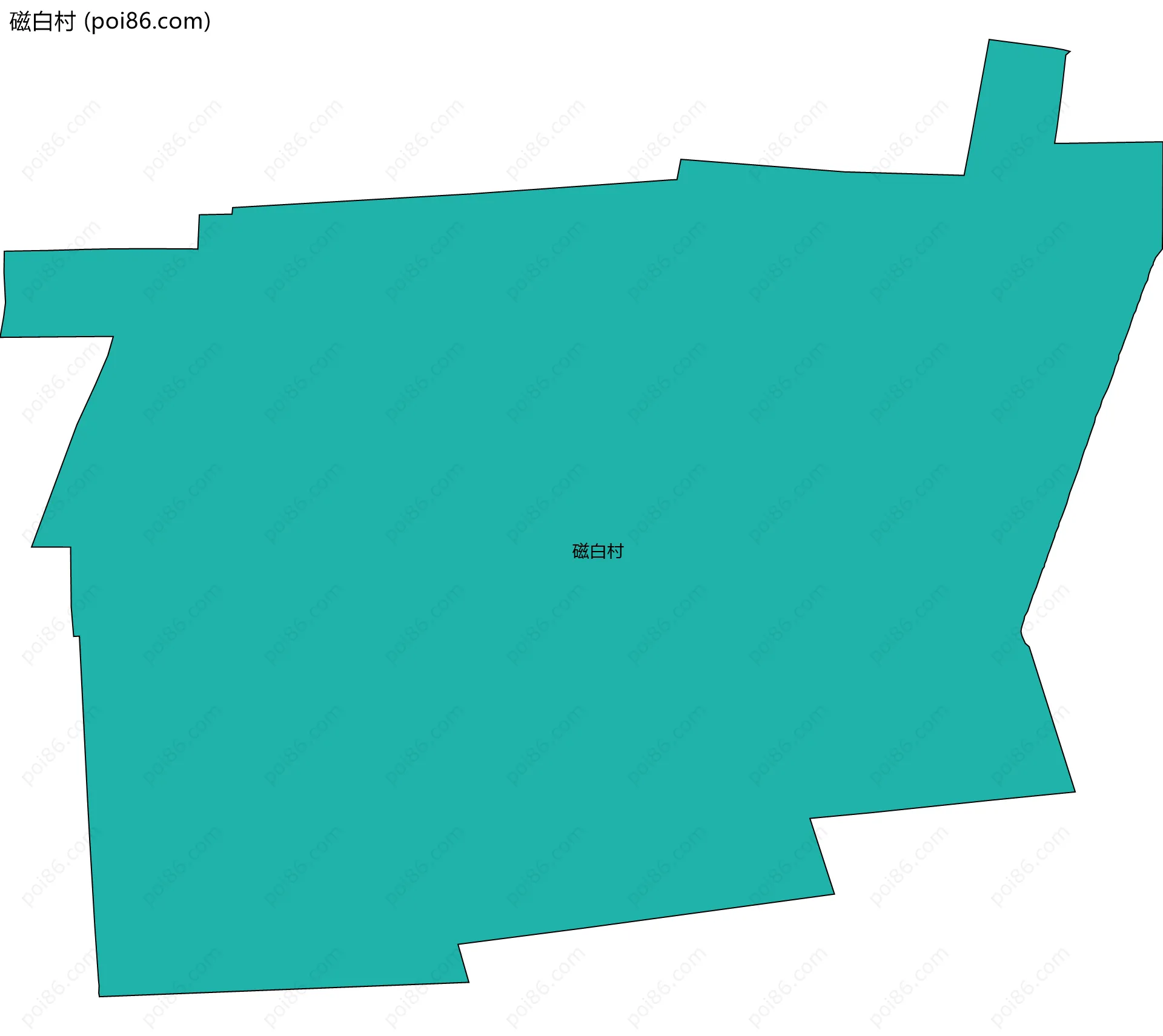 磁白村边界地图