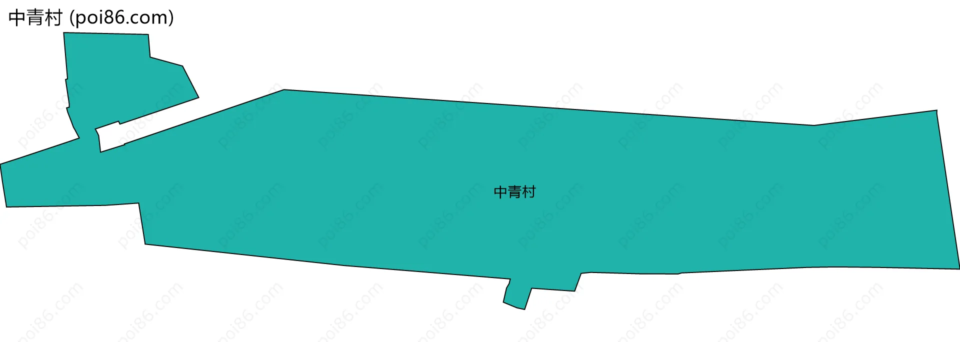 中青村边界地图