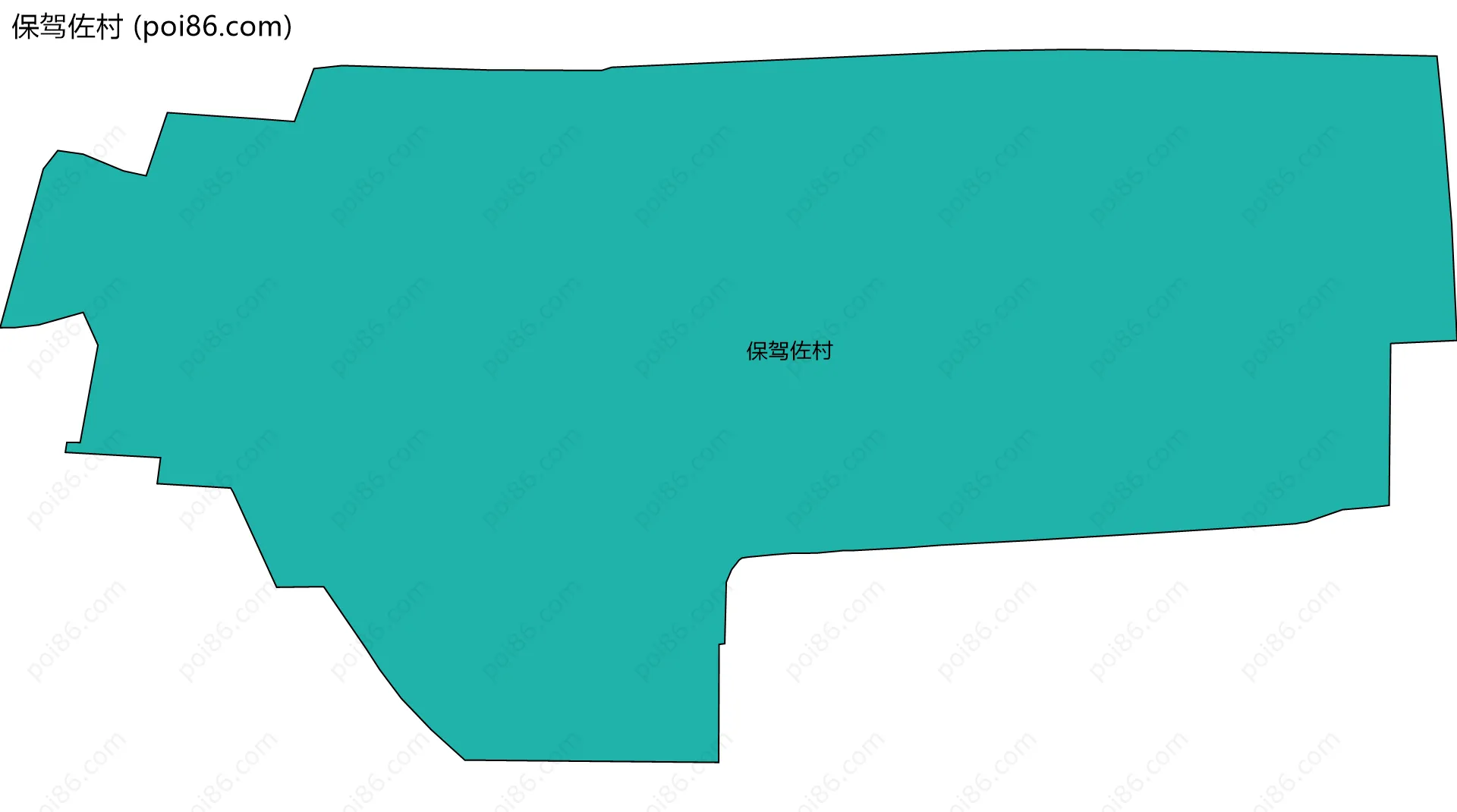 保驾佐村边界地图