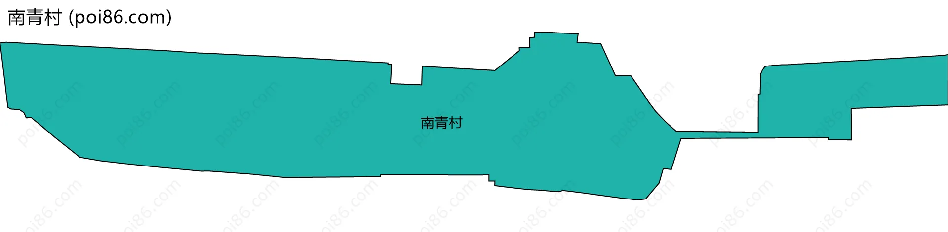 南青村边界地图
