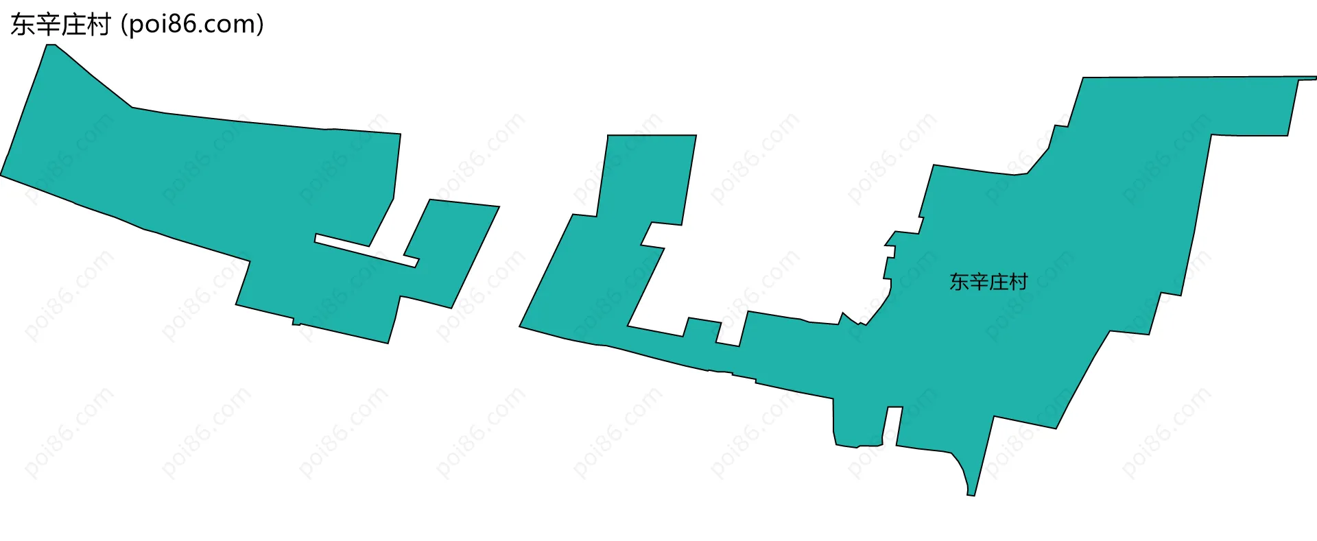 东辛庄村边界地图