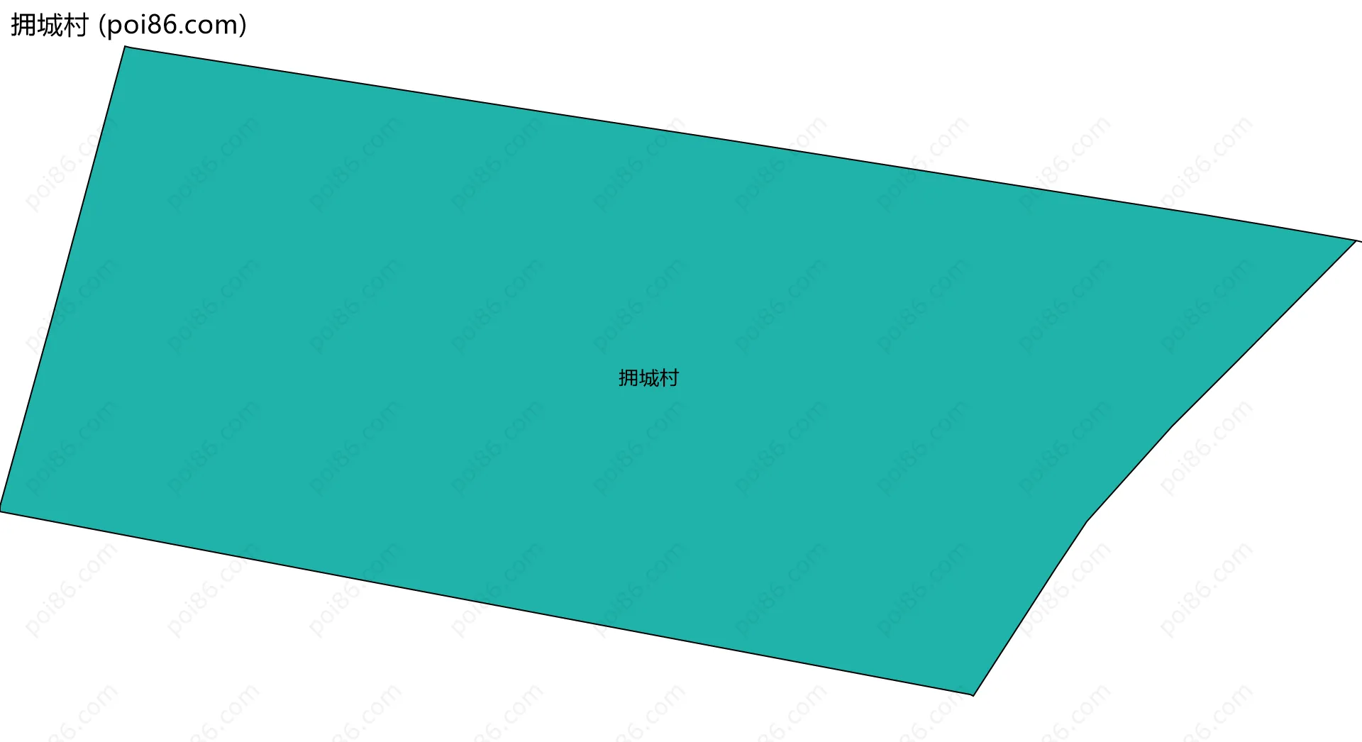 拥城村边界地图