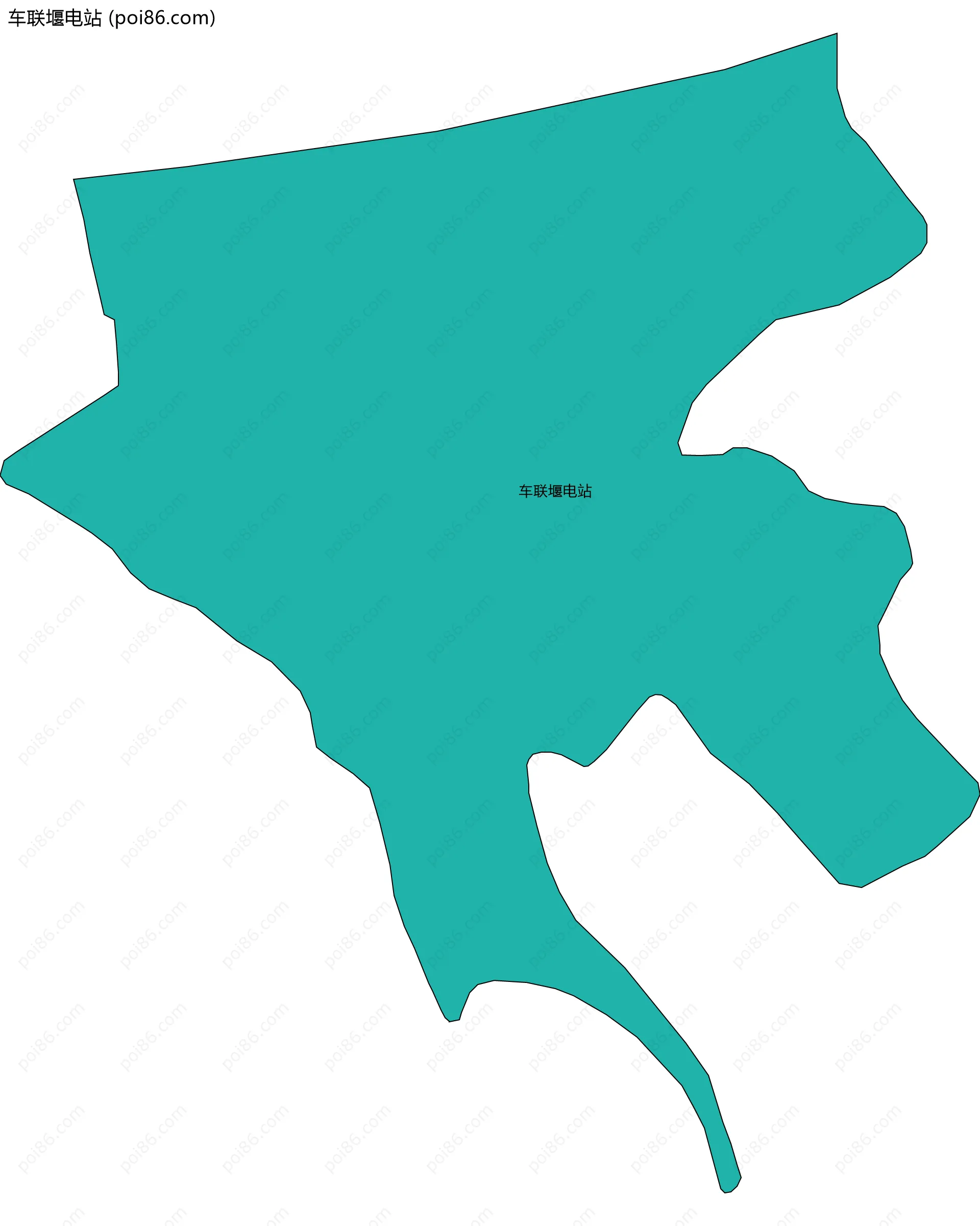 车联堰电站边界地图