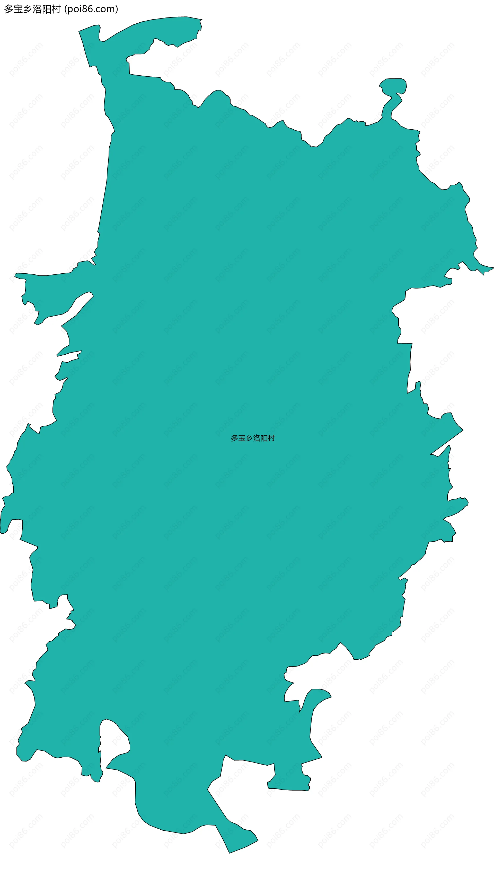 多宝乡洛阳村边界地图