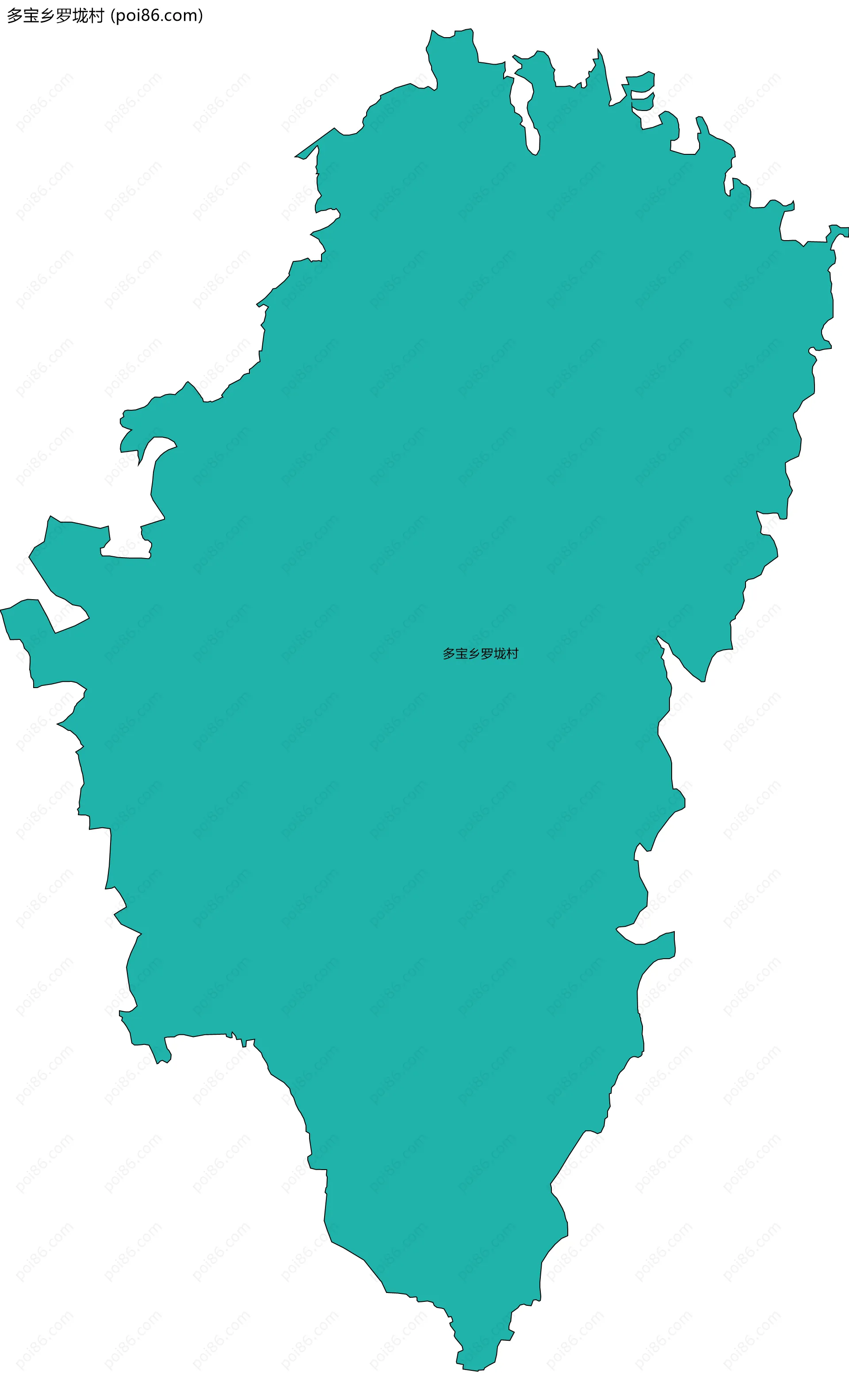 多宝乡罗垅村边界地图