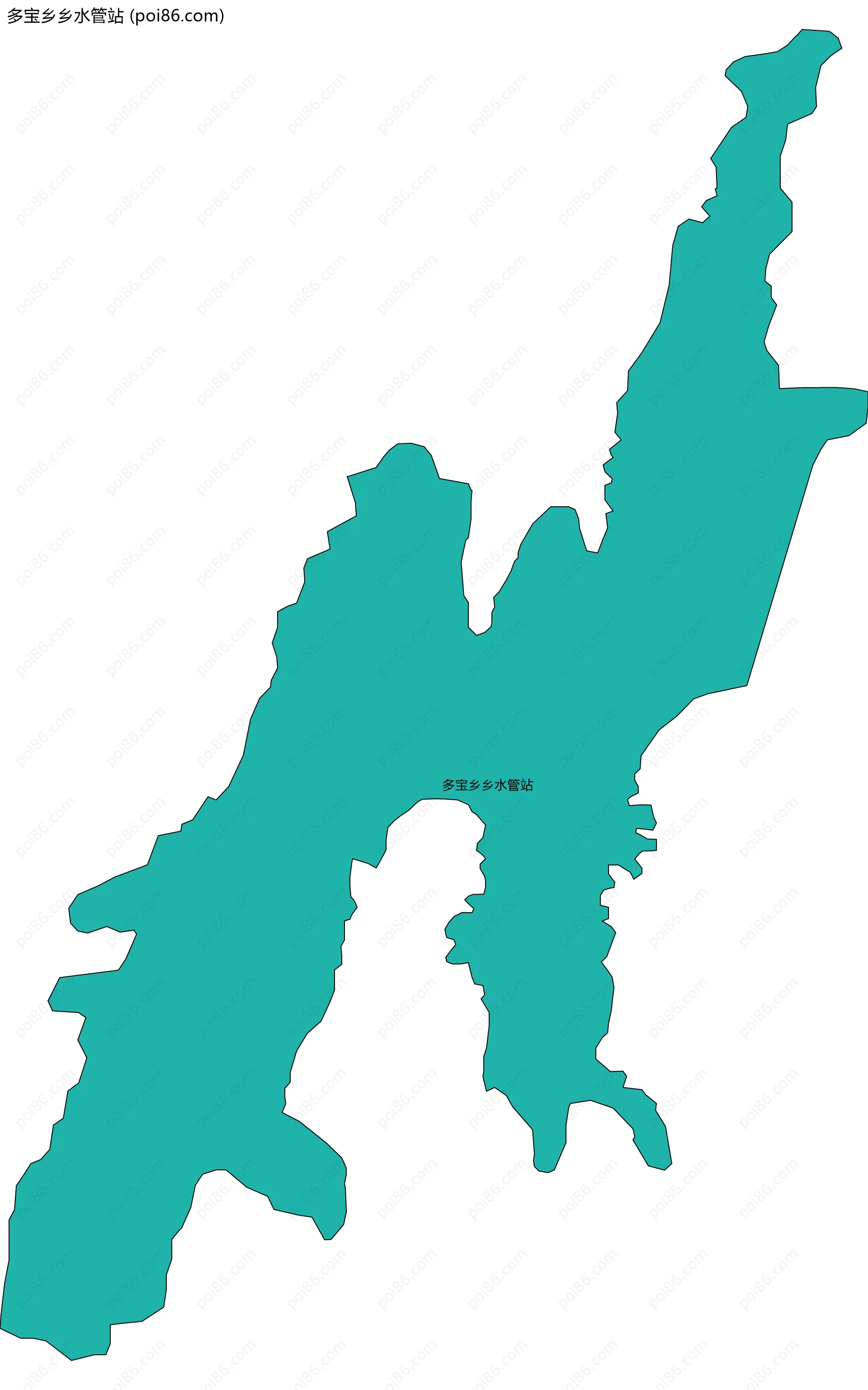 多宝乡乡水管站边界地图