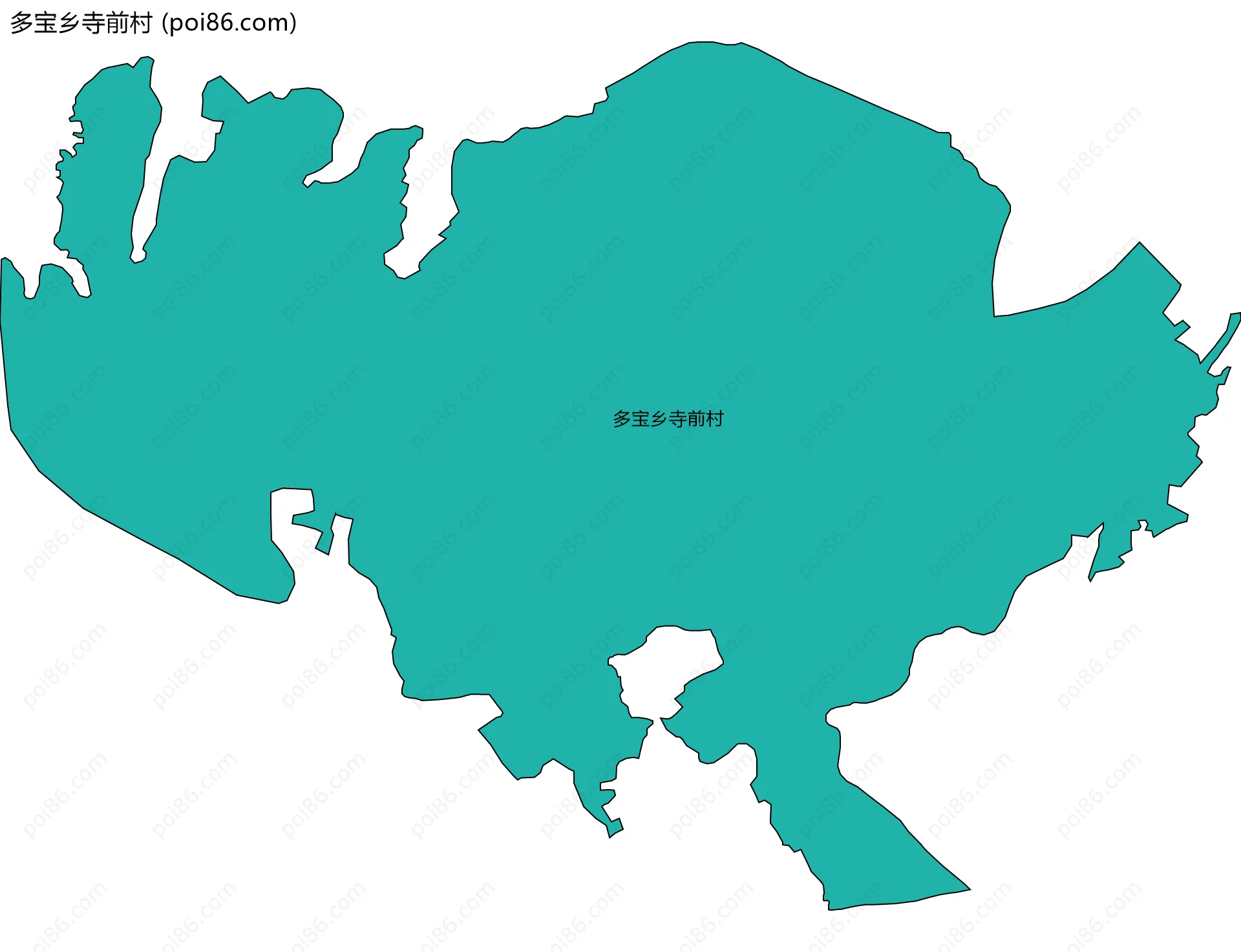 多宝乡寺前村边界地图