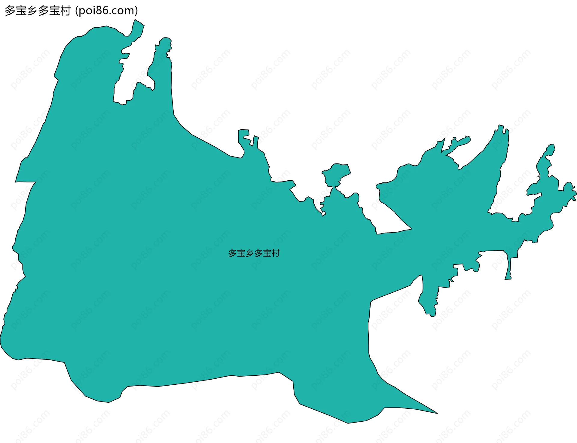 多宝乡多宝村边界地图