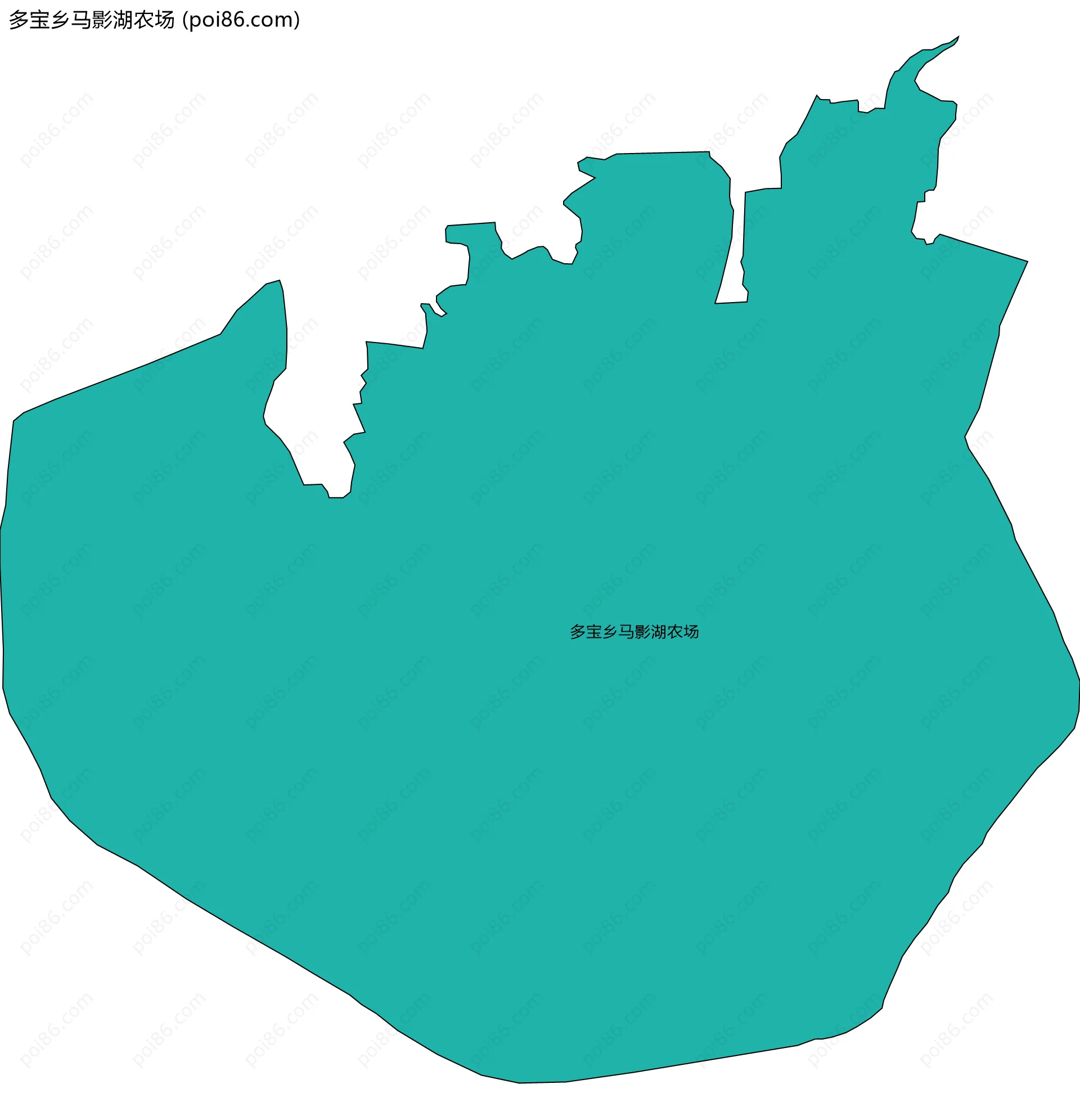 多宝乡马影湖农场边界地图