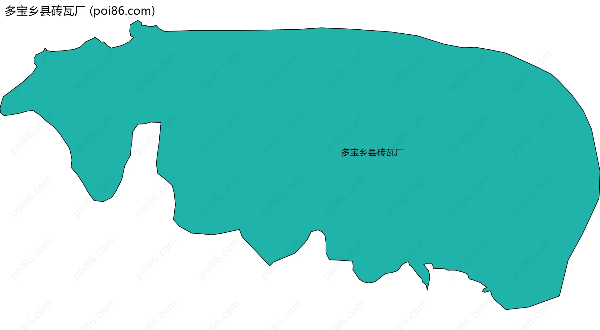 多宝乡县砖瓦厂边界地图