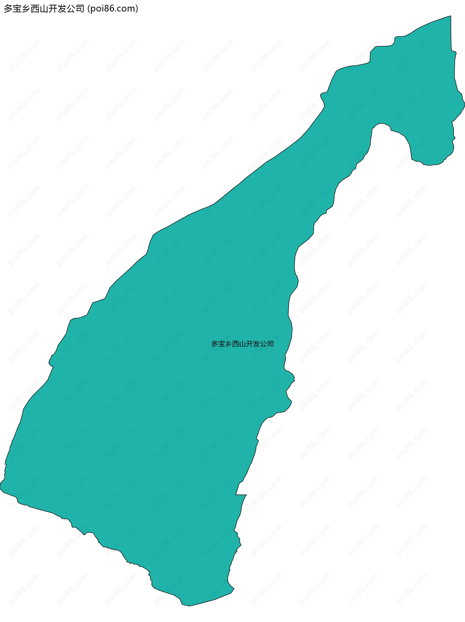 多宝乡西山开发公司边界地图