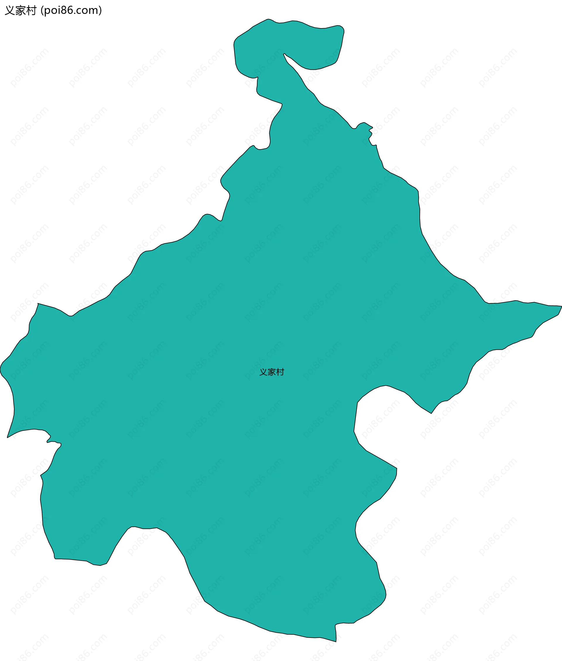 义家村边界地图