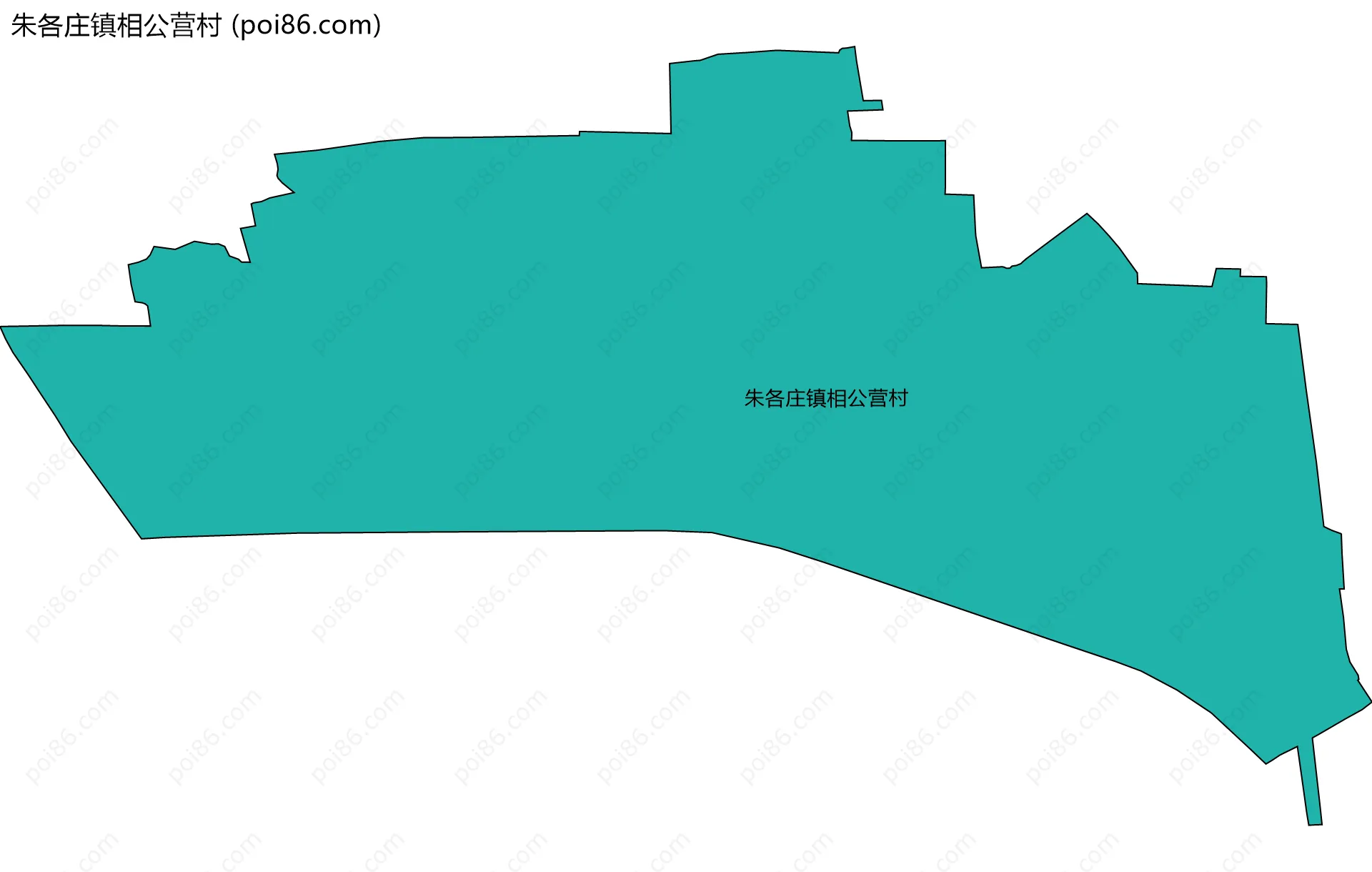 朱各庄镇相公营村边界地图