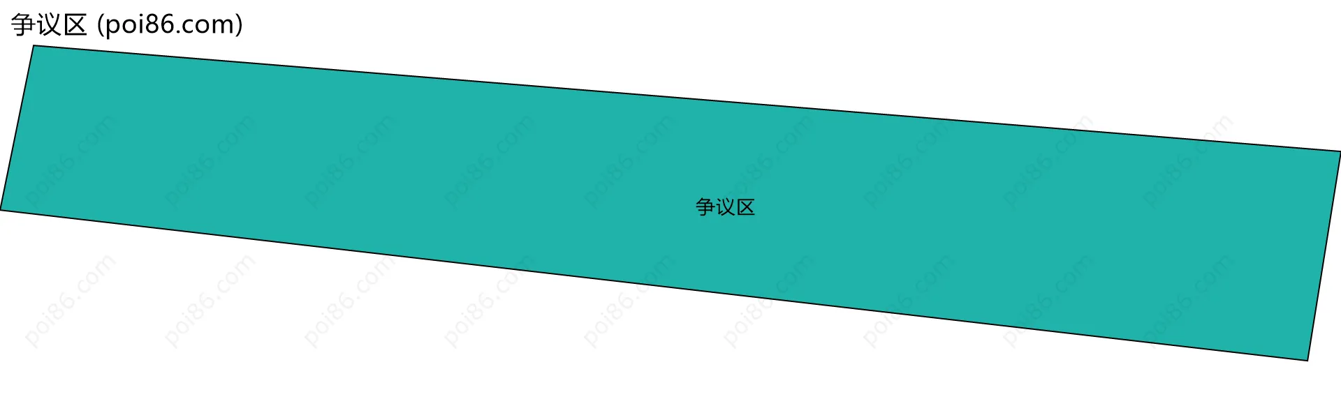 争议区边界地图