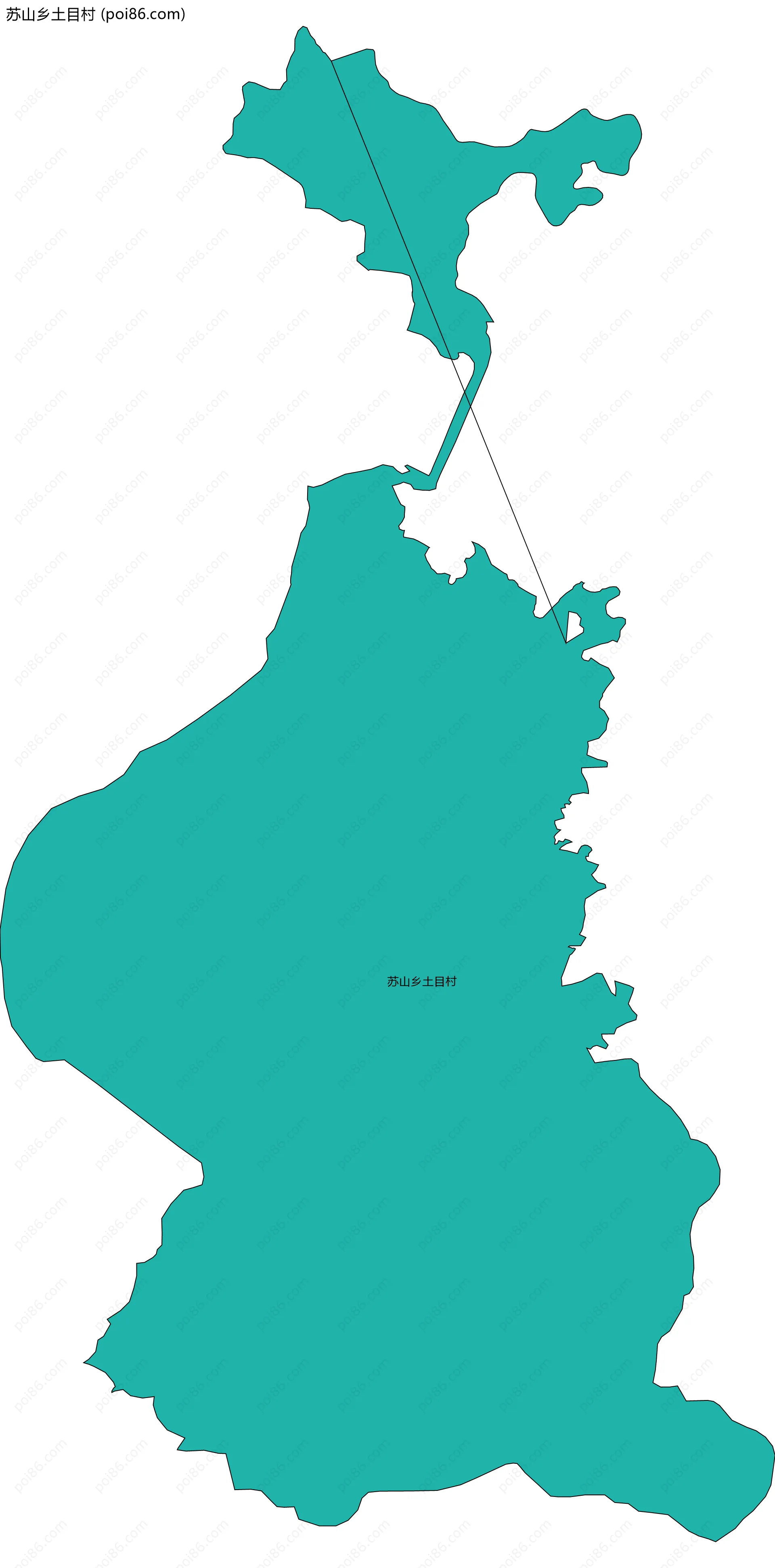 苏山乡土目村边界地图