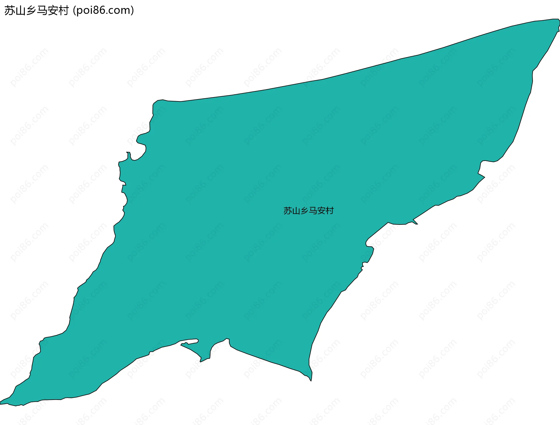 苏山乡马安村边界地图