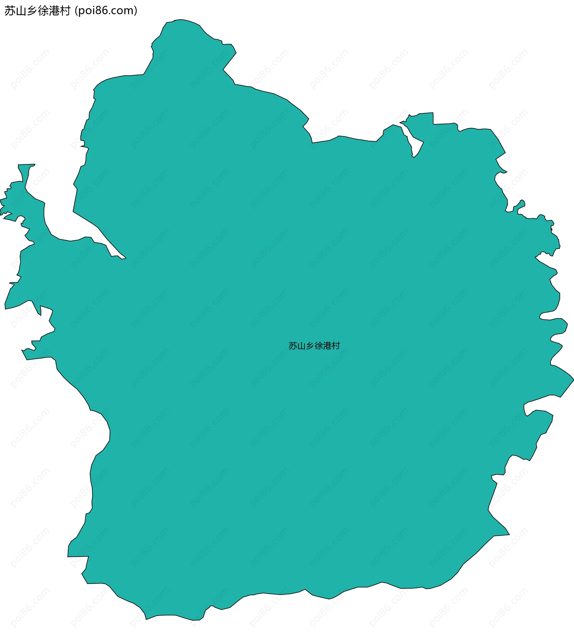 苏山乡徐港村边界地图