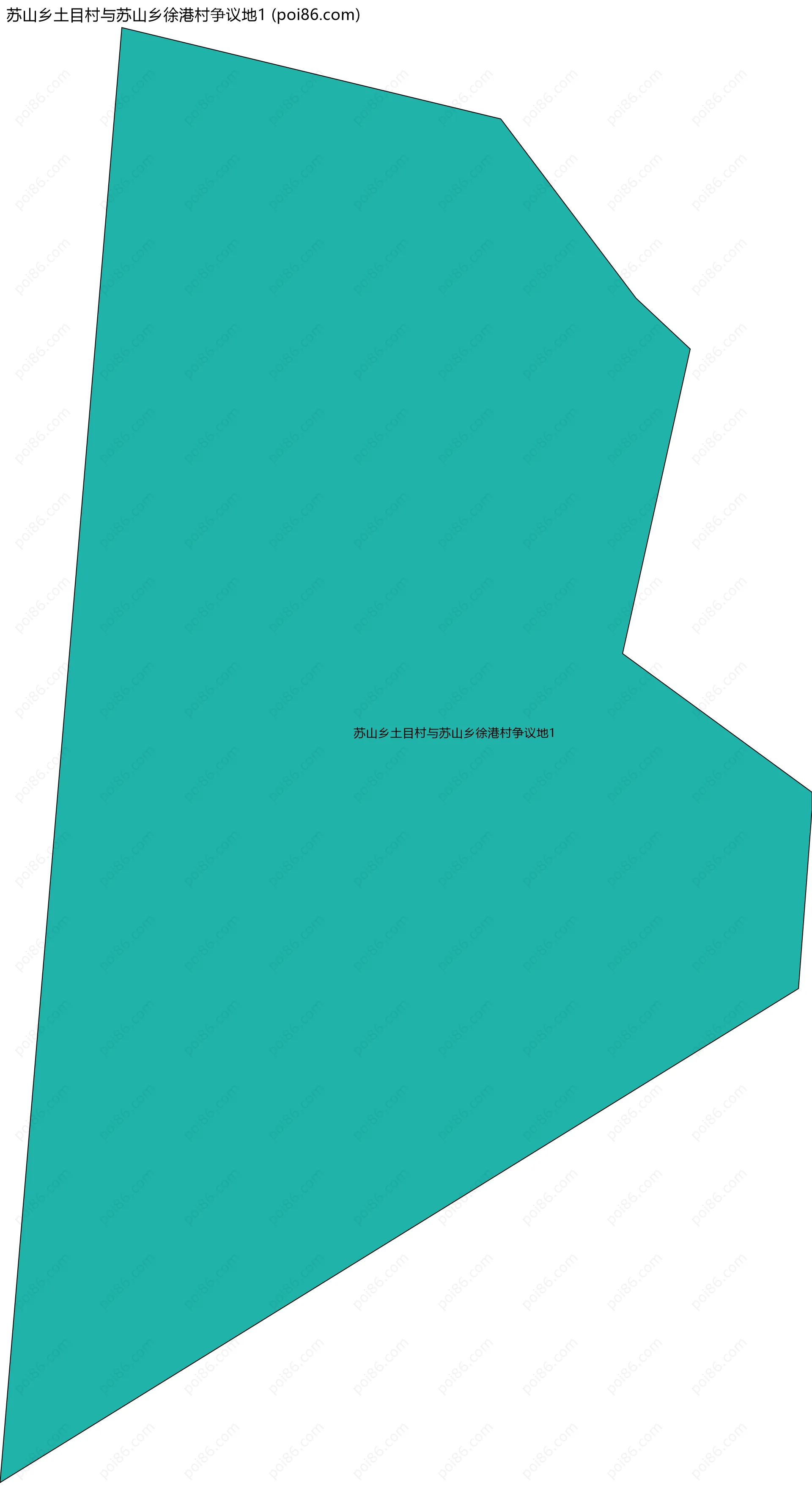 苏山乡土目村与苏山乡徐港村争议地1边界地图