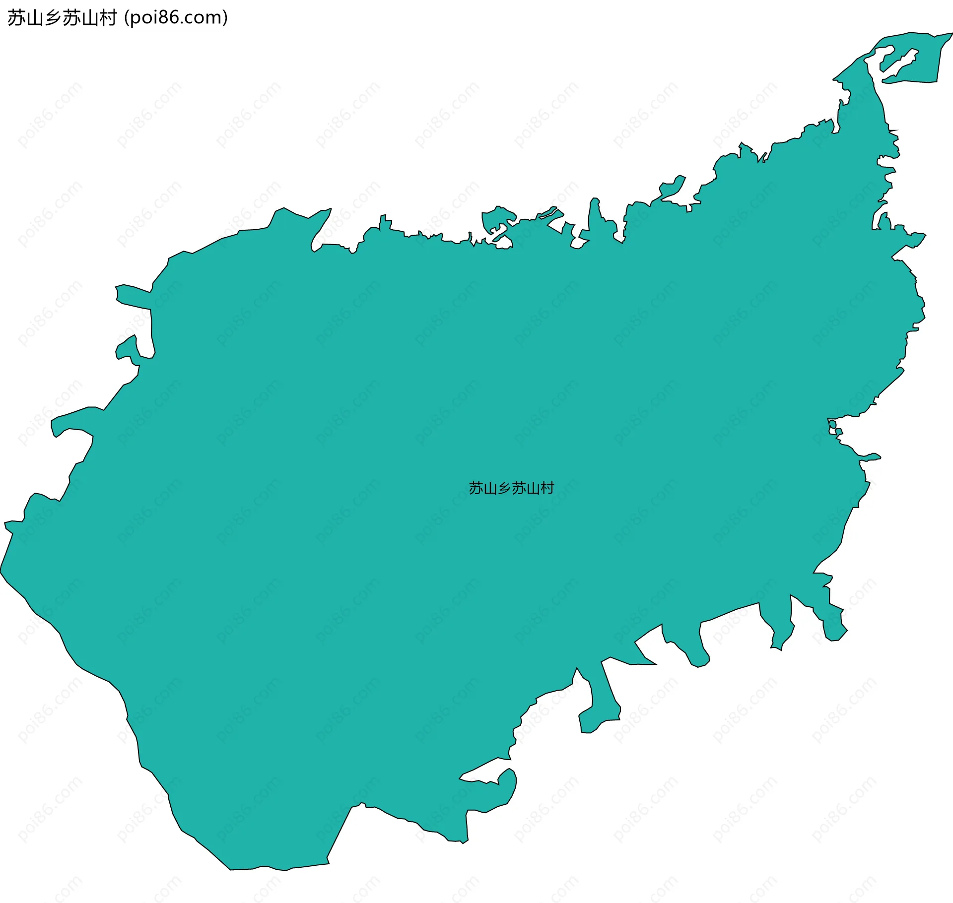 苏山乡苏山村边界地图