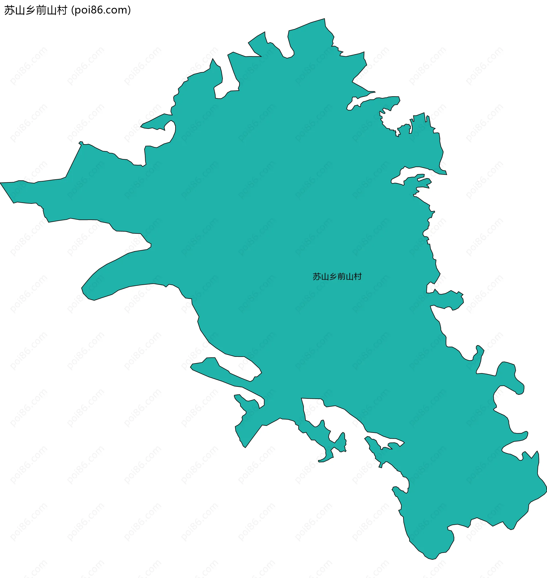 苏山乡前山村边界地图