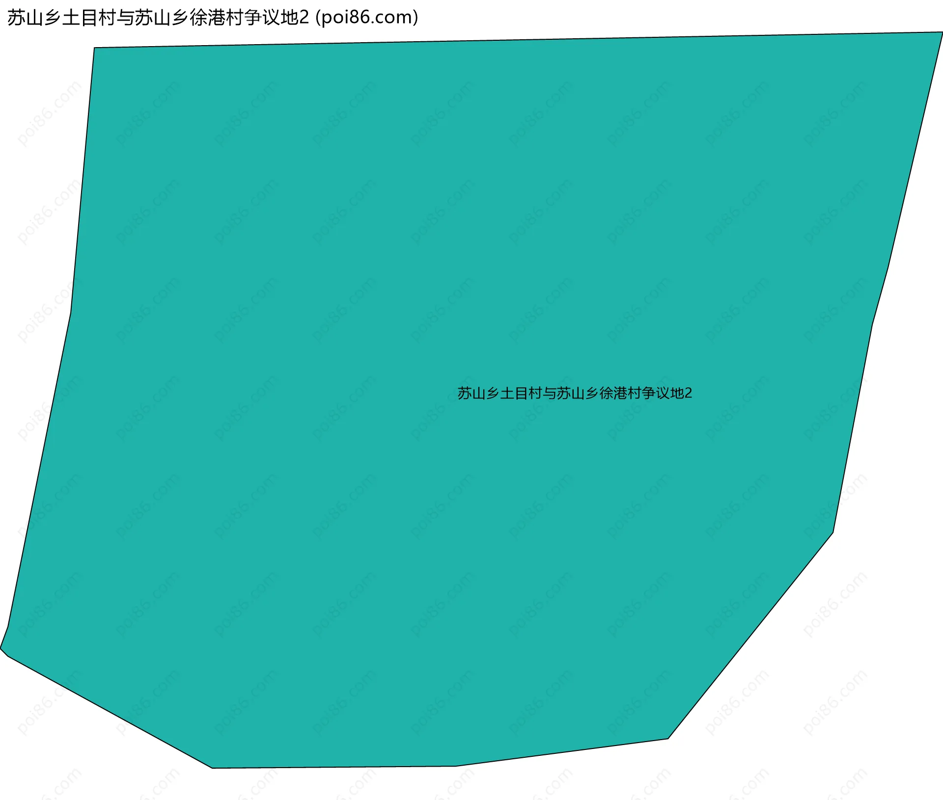 苏山乡土目村与苏山乡徐港村争议地2边界地图