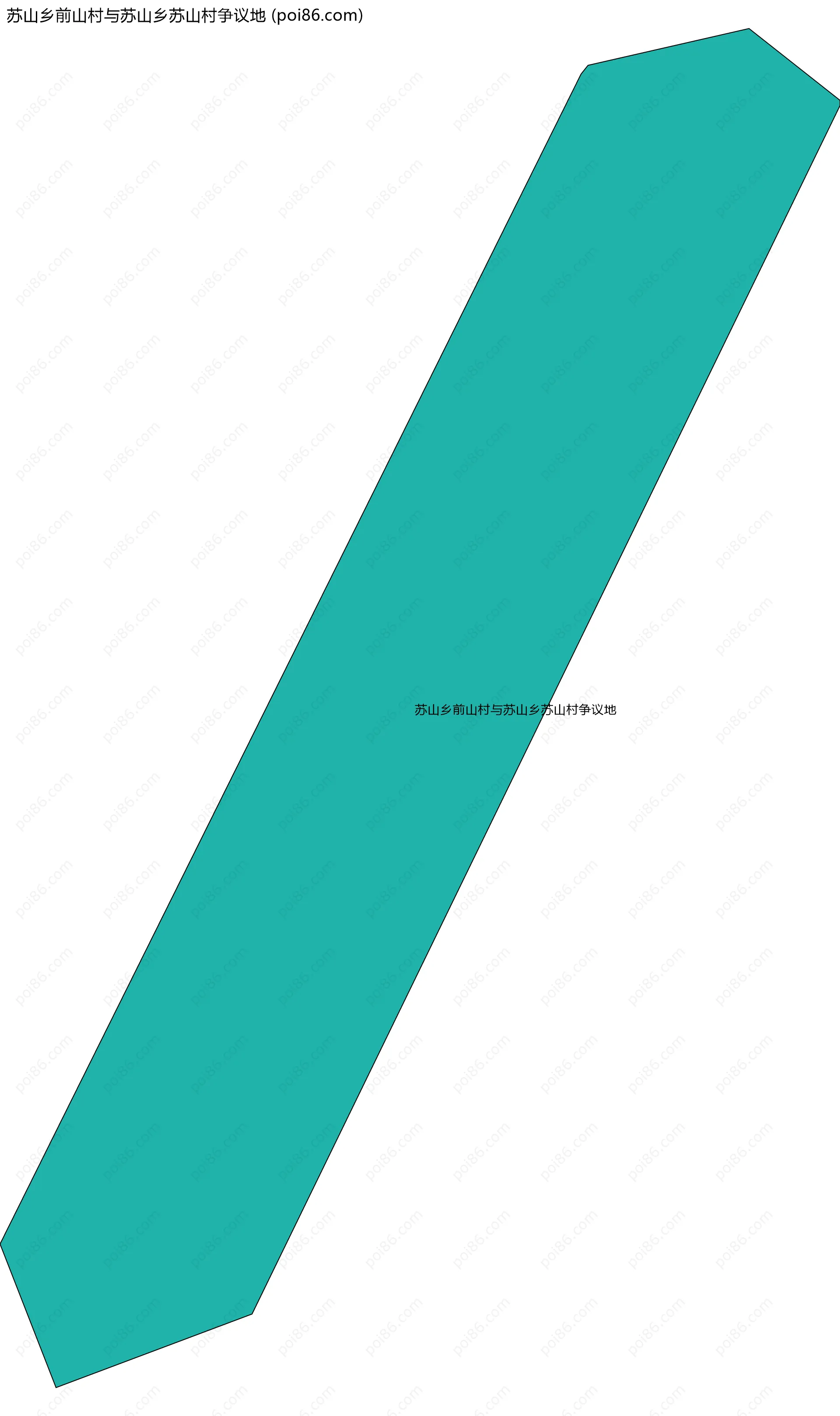 苏山乡前山村与苏山乡苏山村争议地边界地图