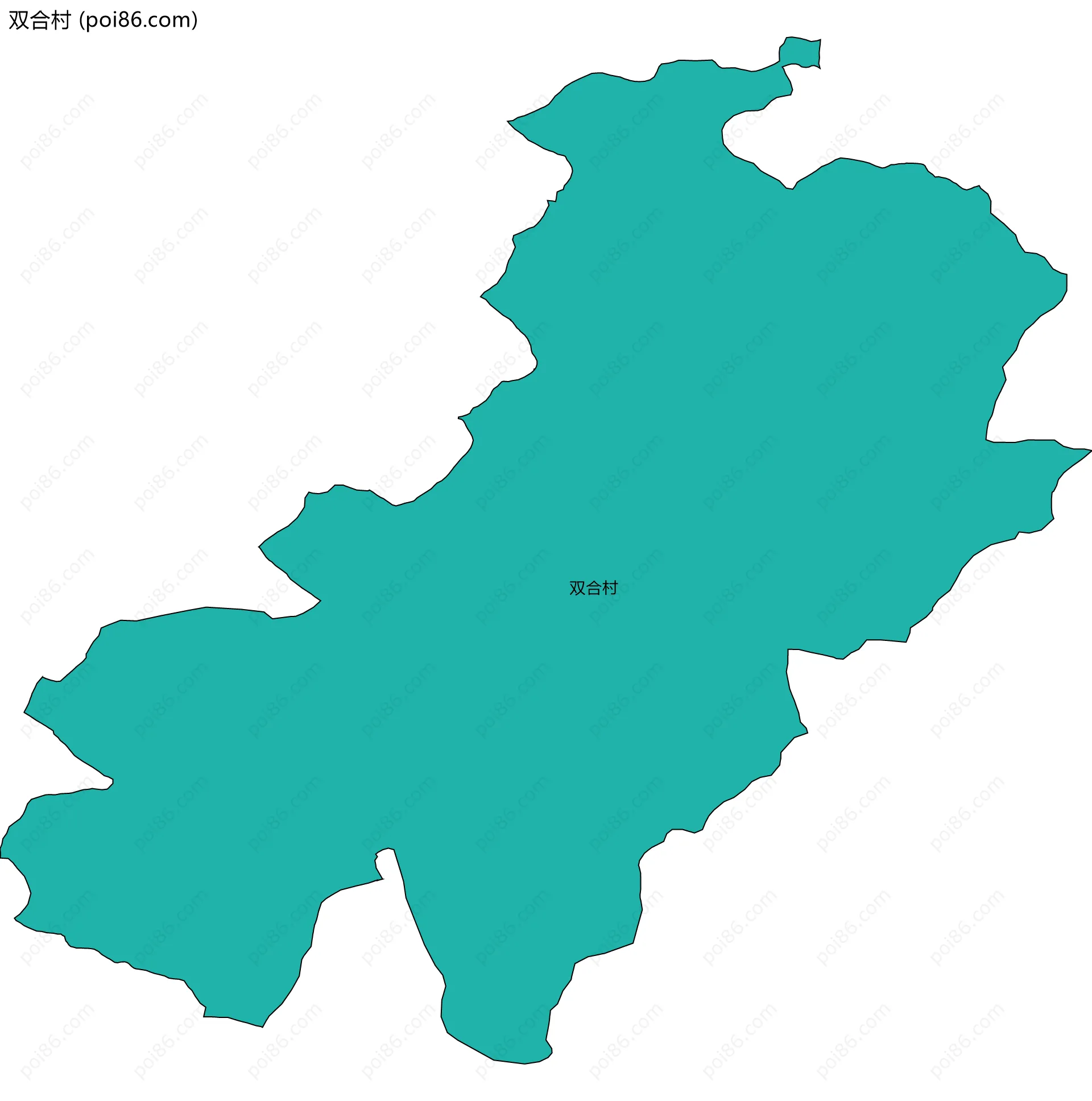 双合村边界地图