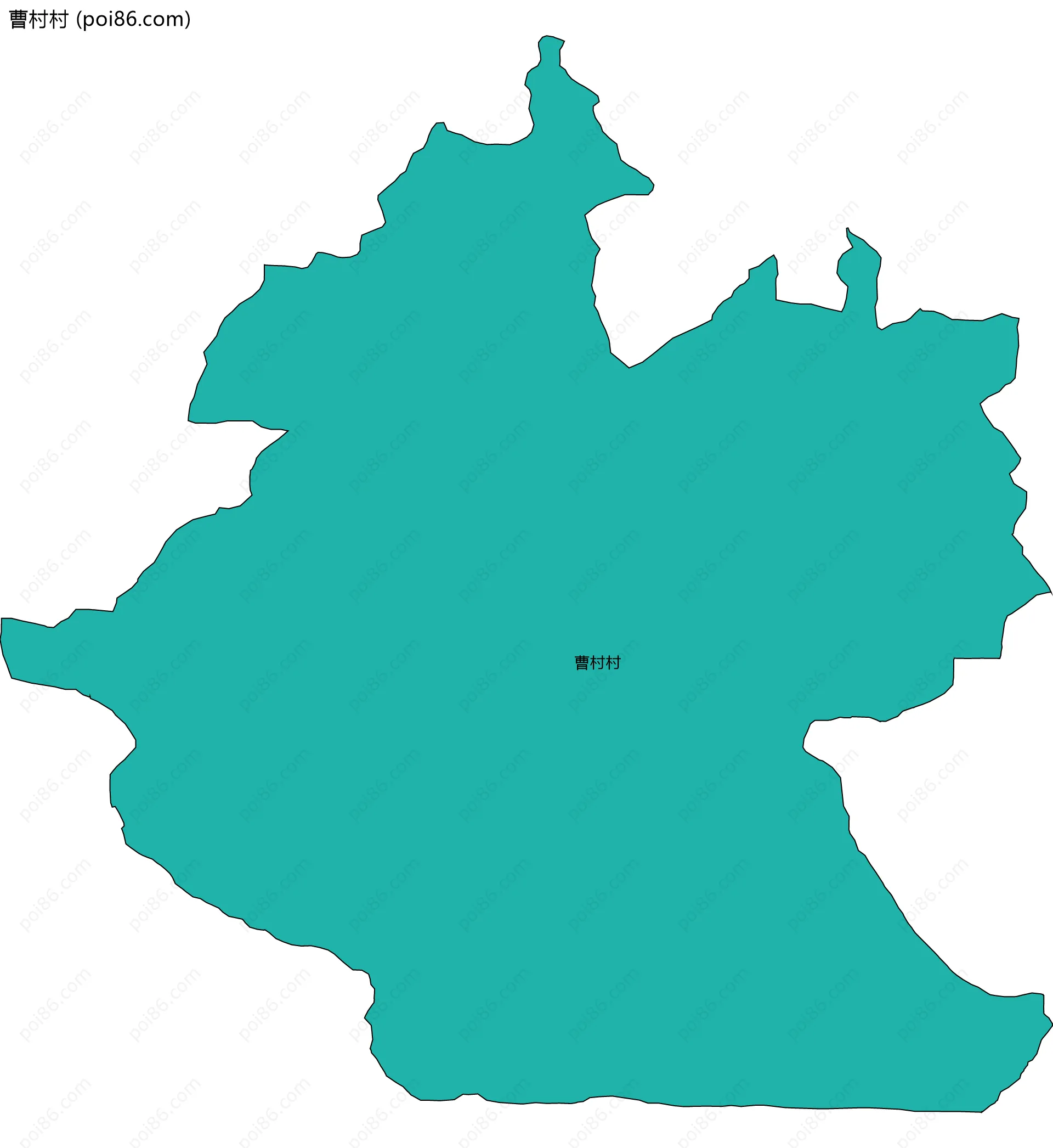 曹村村边界地图