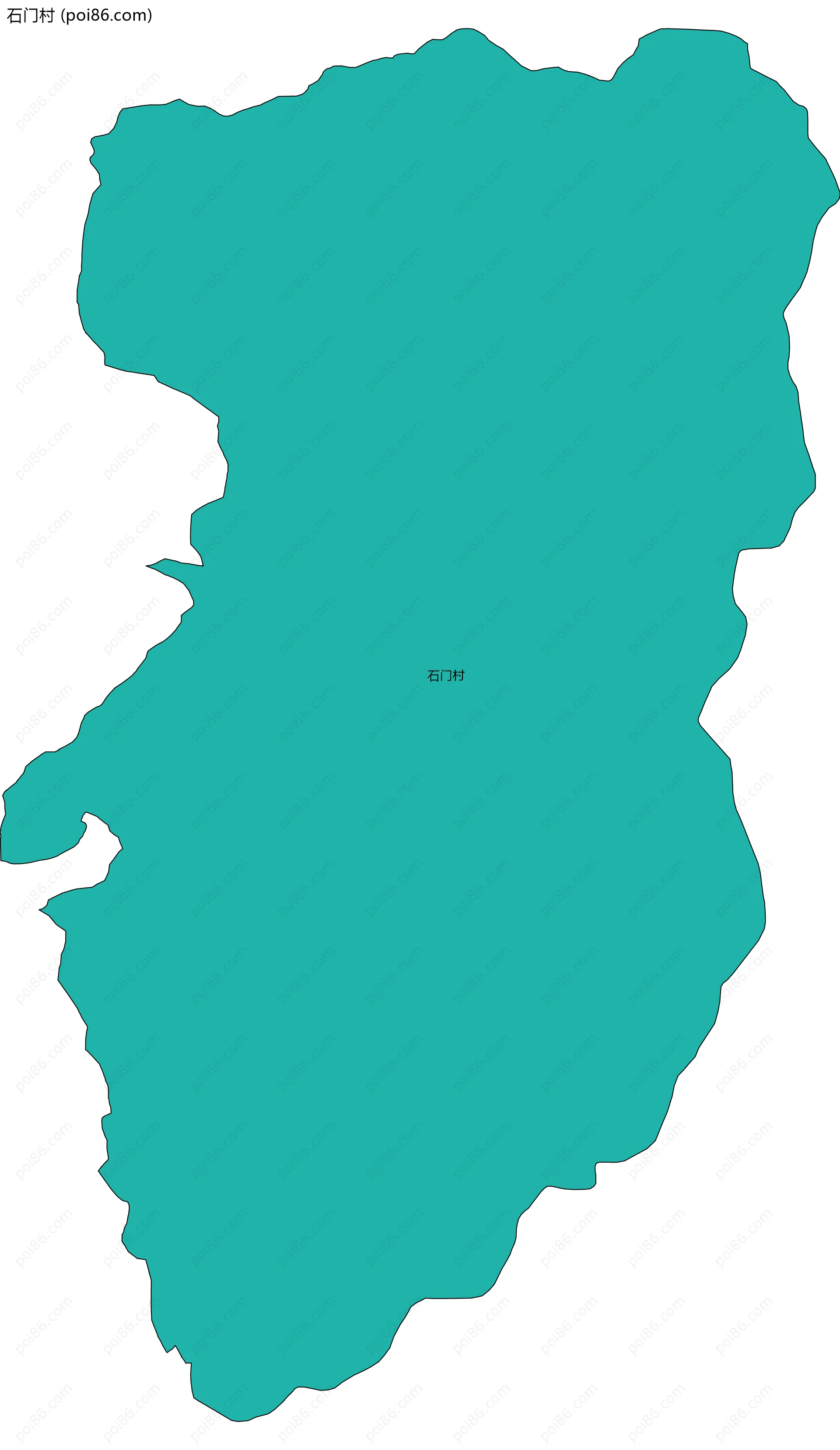 石门村边界地图