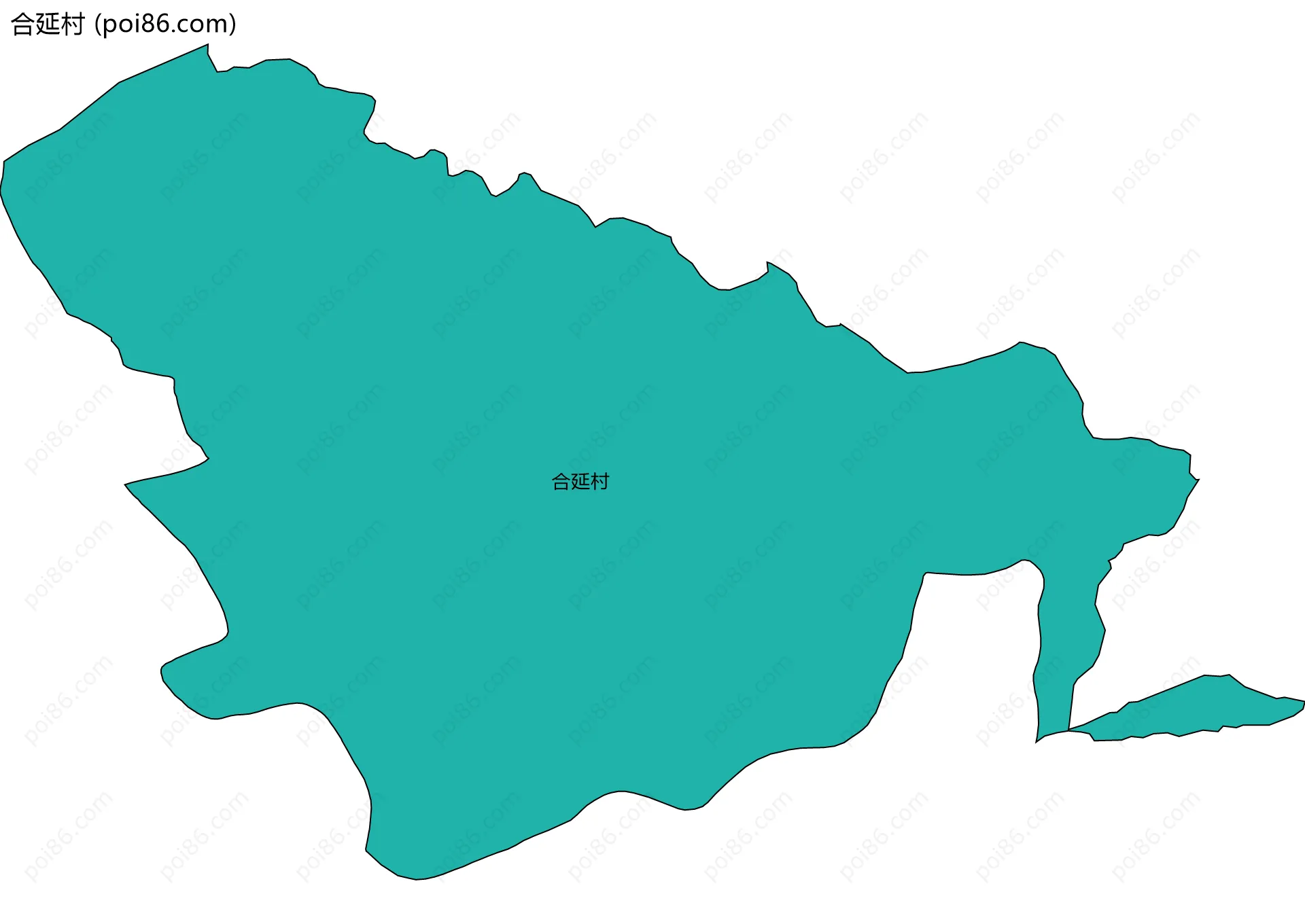 合延村边界地图