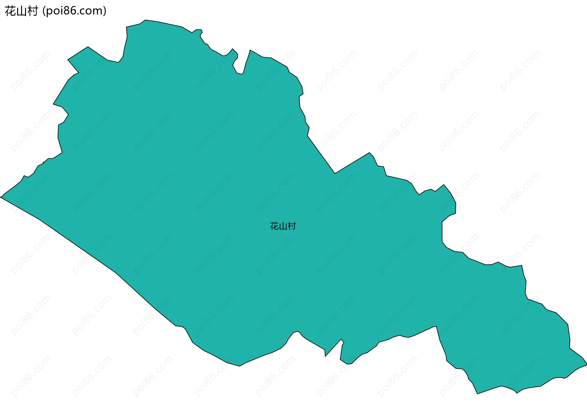 花山村边界地图