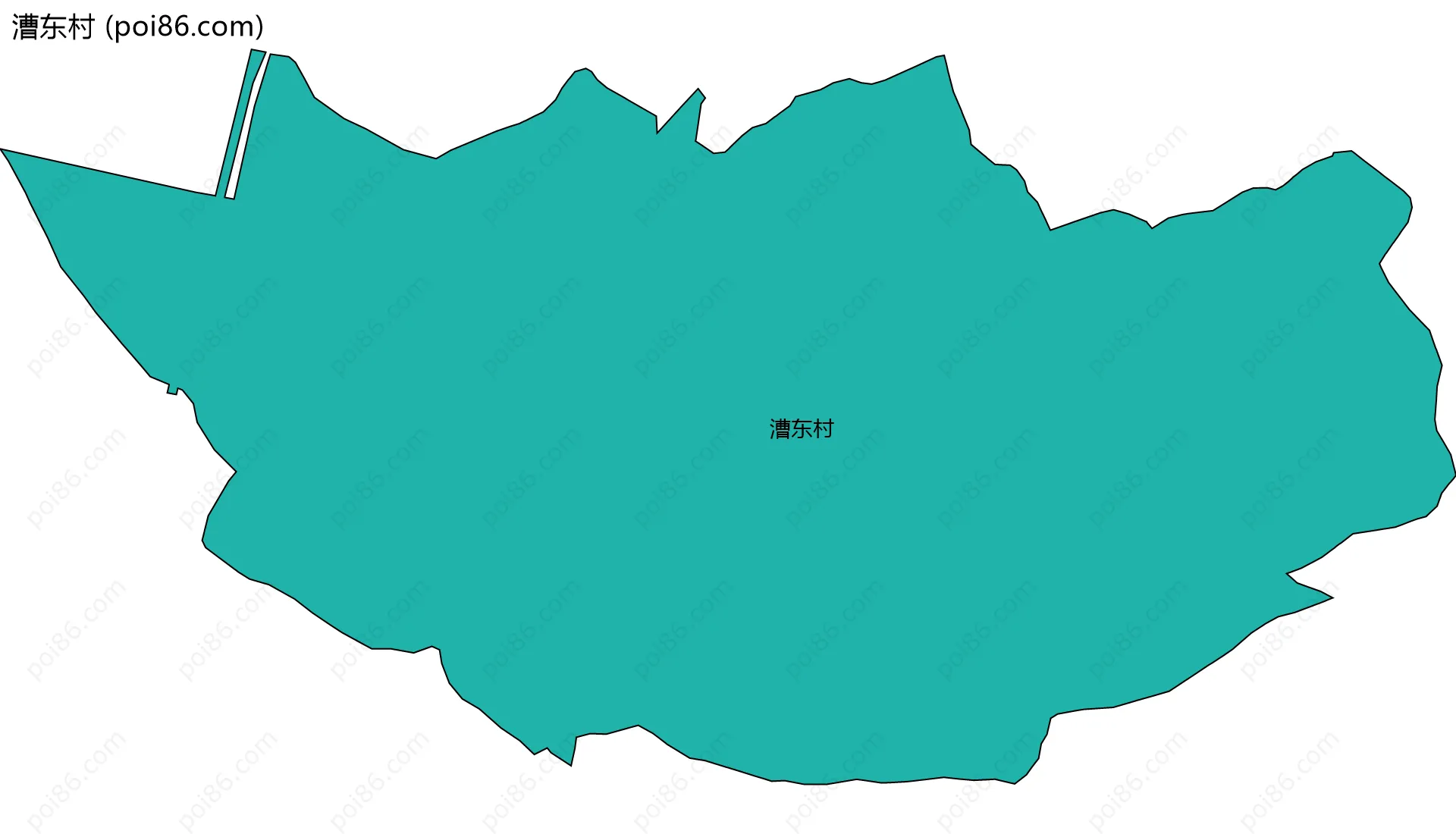 漕东村边界地图