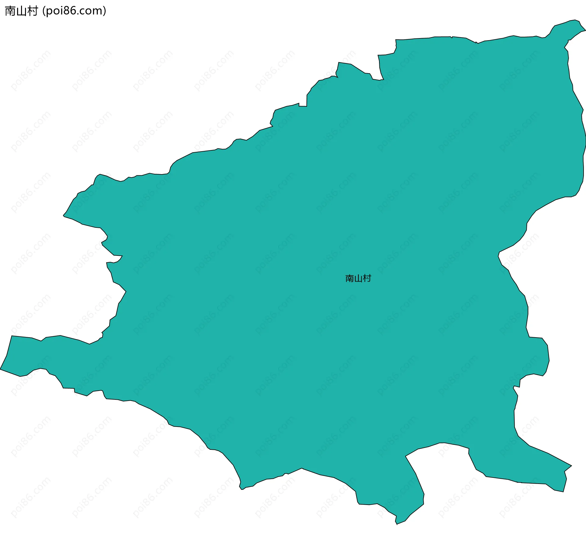 南山村边界地图