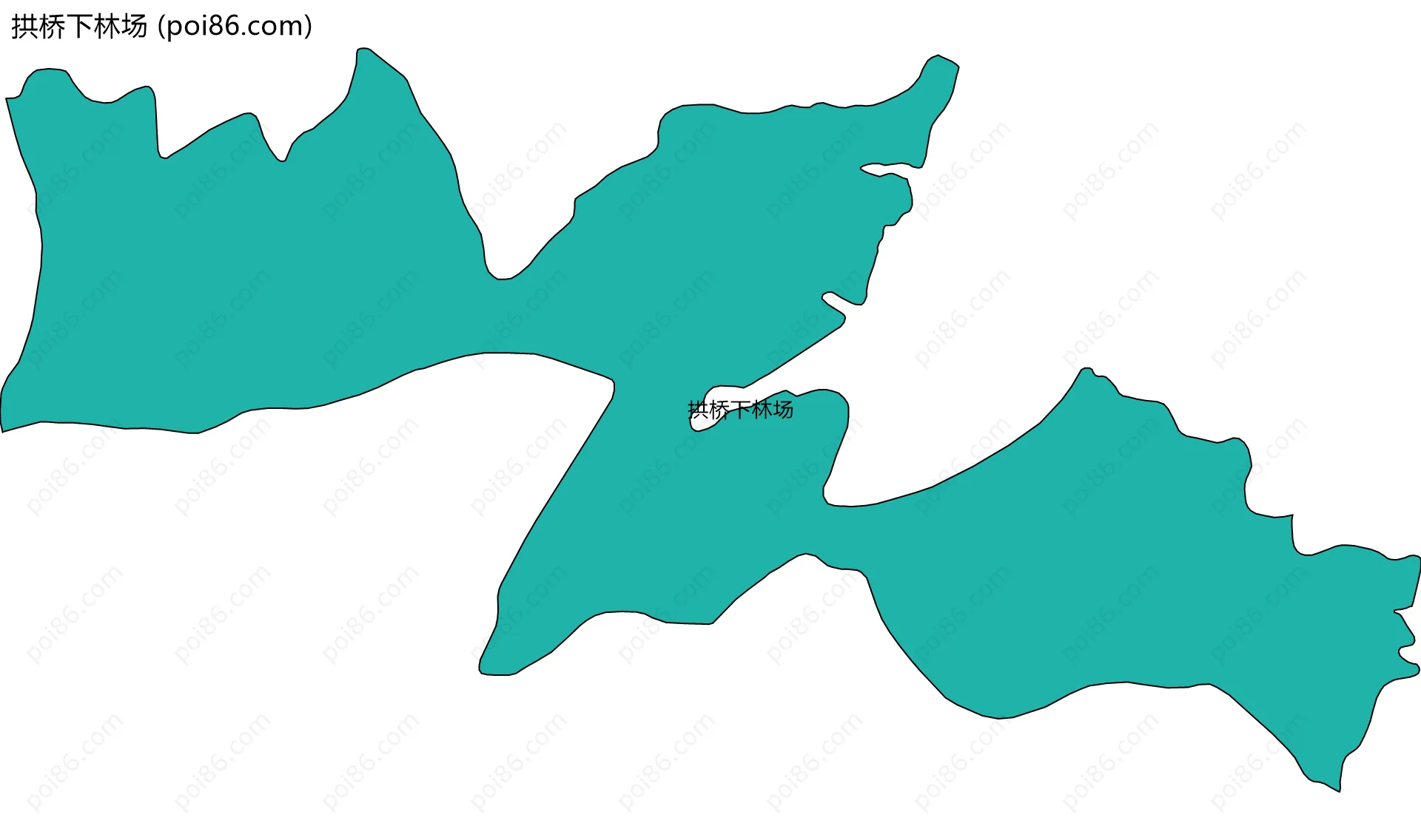 拱桥下林场边界地图