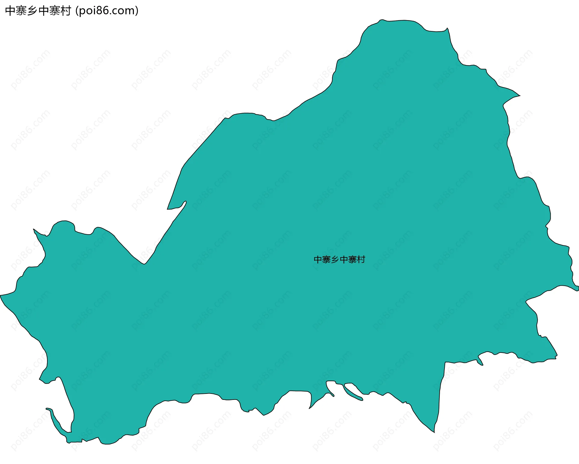 中寨乡中寨村边界地图